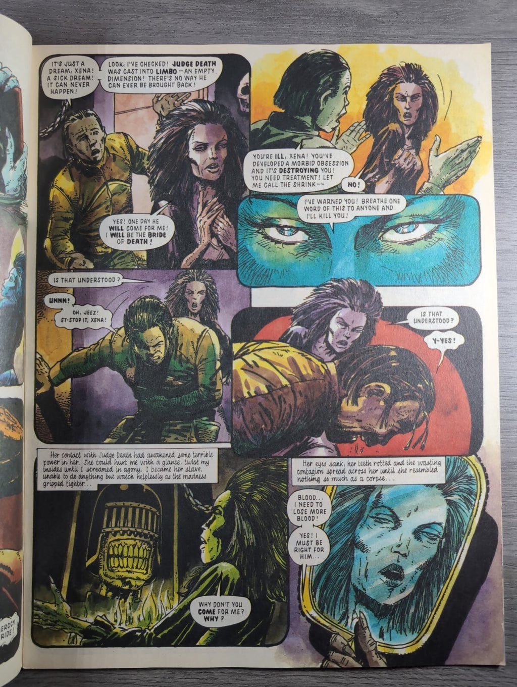 2000AD Prog 673 Featuring Judge Dredd Comic 7th April 1990 Vintage Retro Comic
