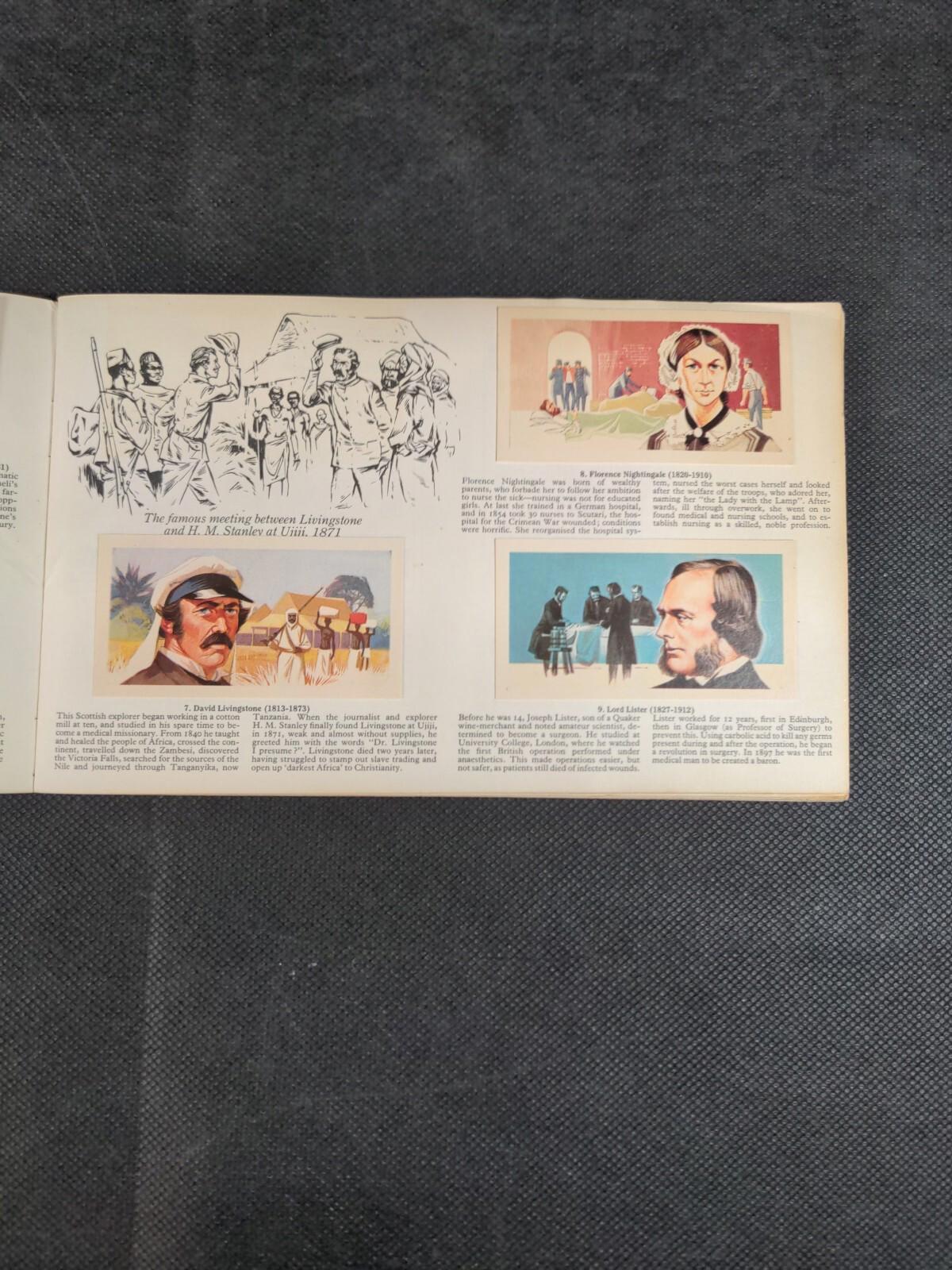 Brooke Bond Tea Famous People 1869-1969 Picture Card Album Complete Set