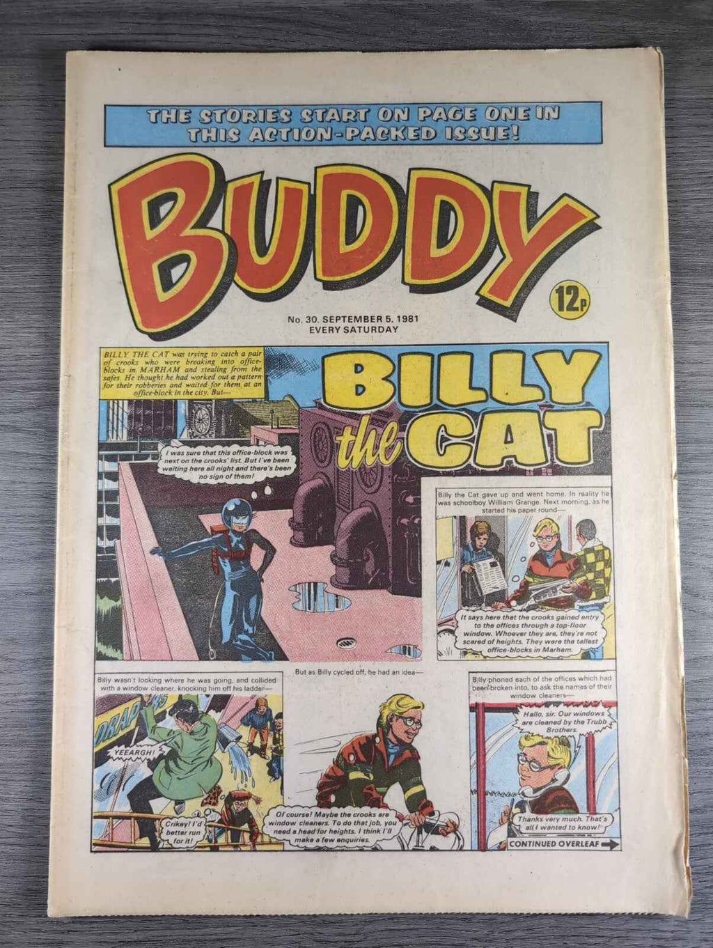 Buddy Comic Issue No 30 5th Spetember 1981 Vintage Retro Comic