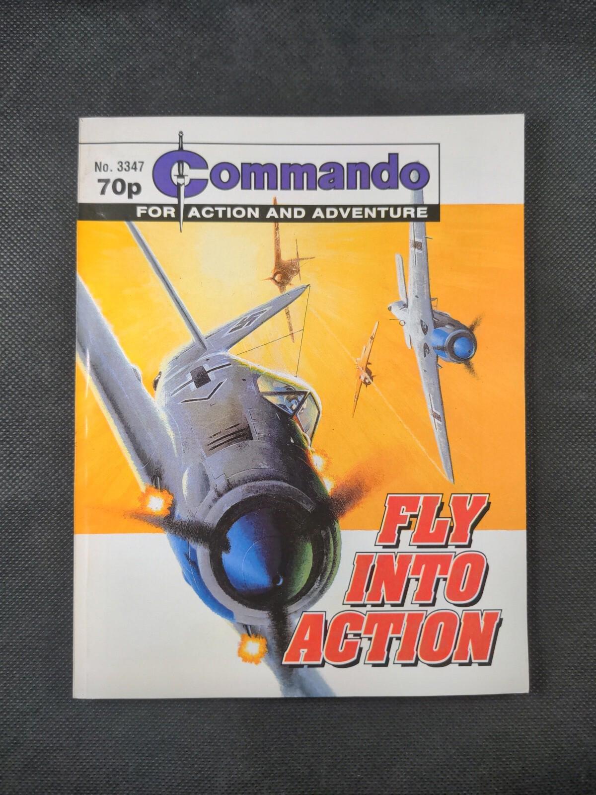 Commando Comic Issue Number 3347 Fly Into Action - Vintage Comic