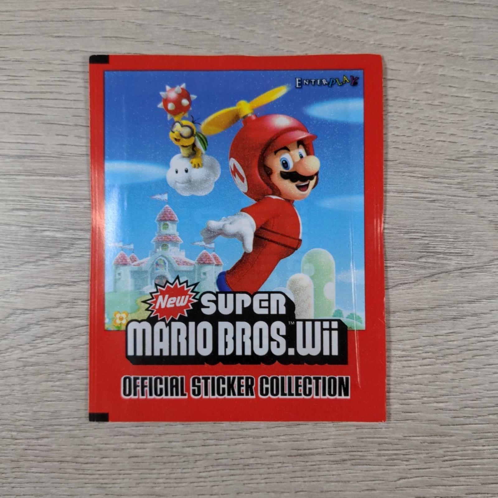 Super Mario Bros Wii 2011 Official Sticker Collection Factory Sealed Packs x 5