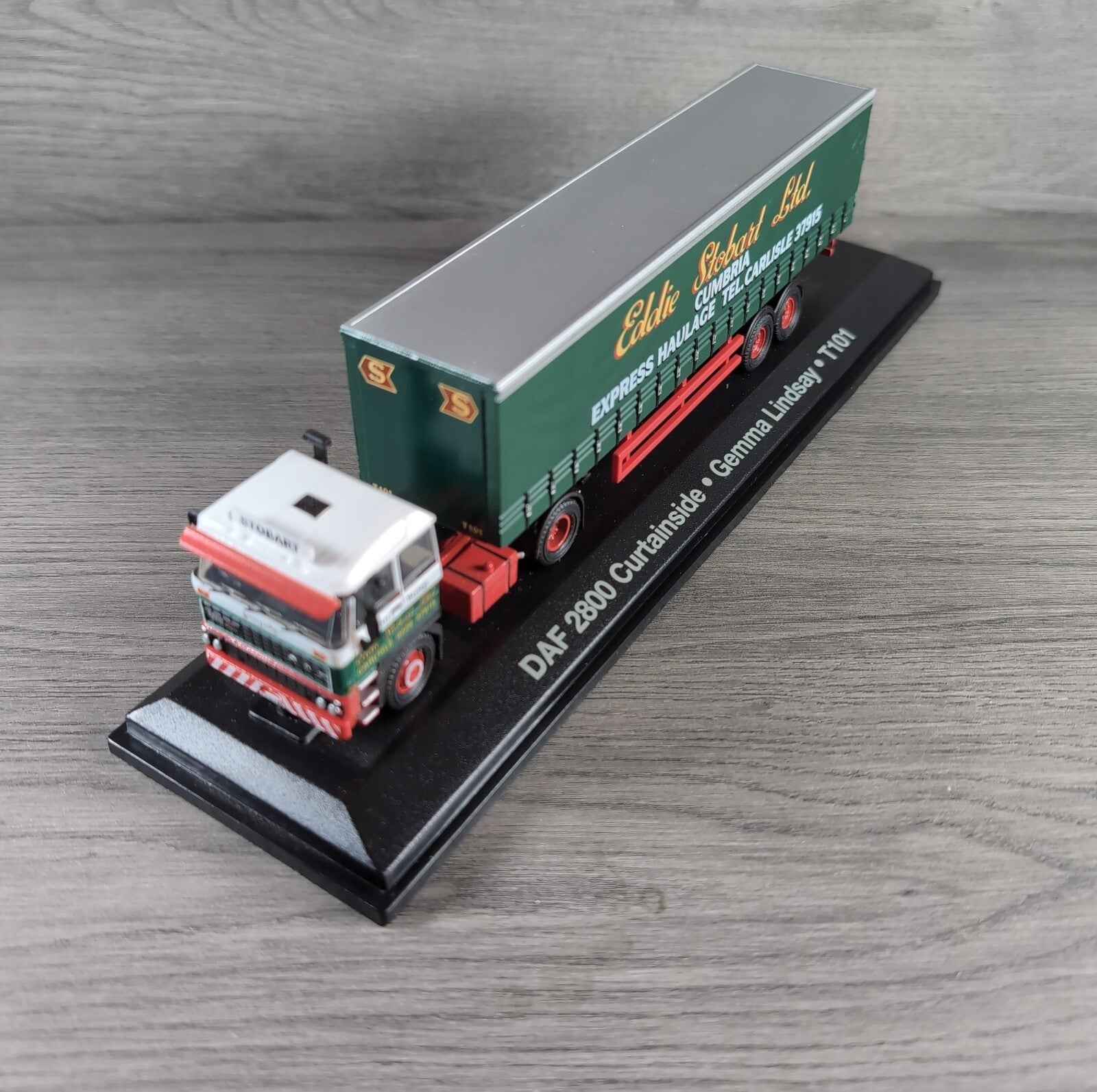Atlas Editions Eddie Stobart Daf 2800 Curtainside Gemma Lindsay T101 1:76 Scale