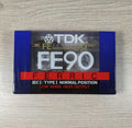 TDK FE90 Ferric ICE/Type I Low Noise Audio Cassette Tape 90 Mins Factory Sealed - Retrorama UK