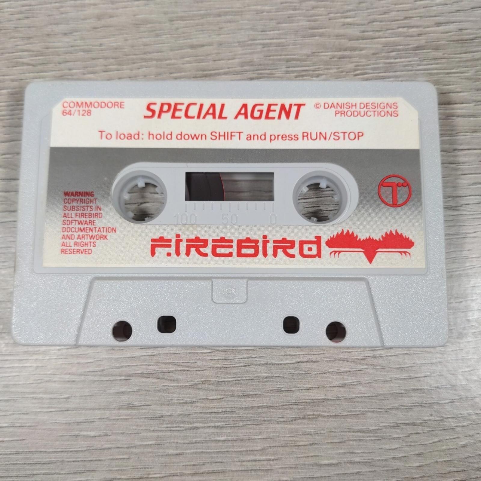 Special Agent Commodore 64 C64 Video Game Cassette Tested & Working  Firebird