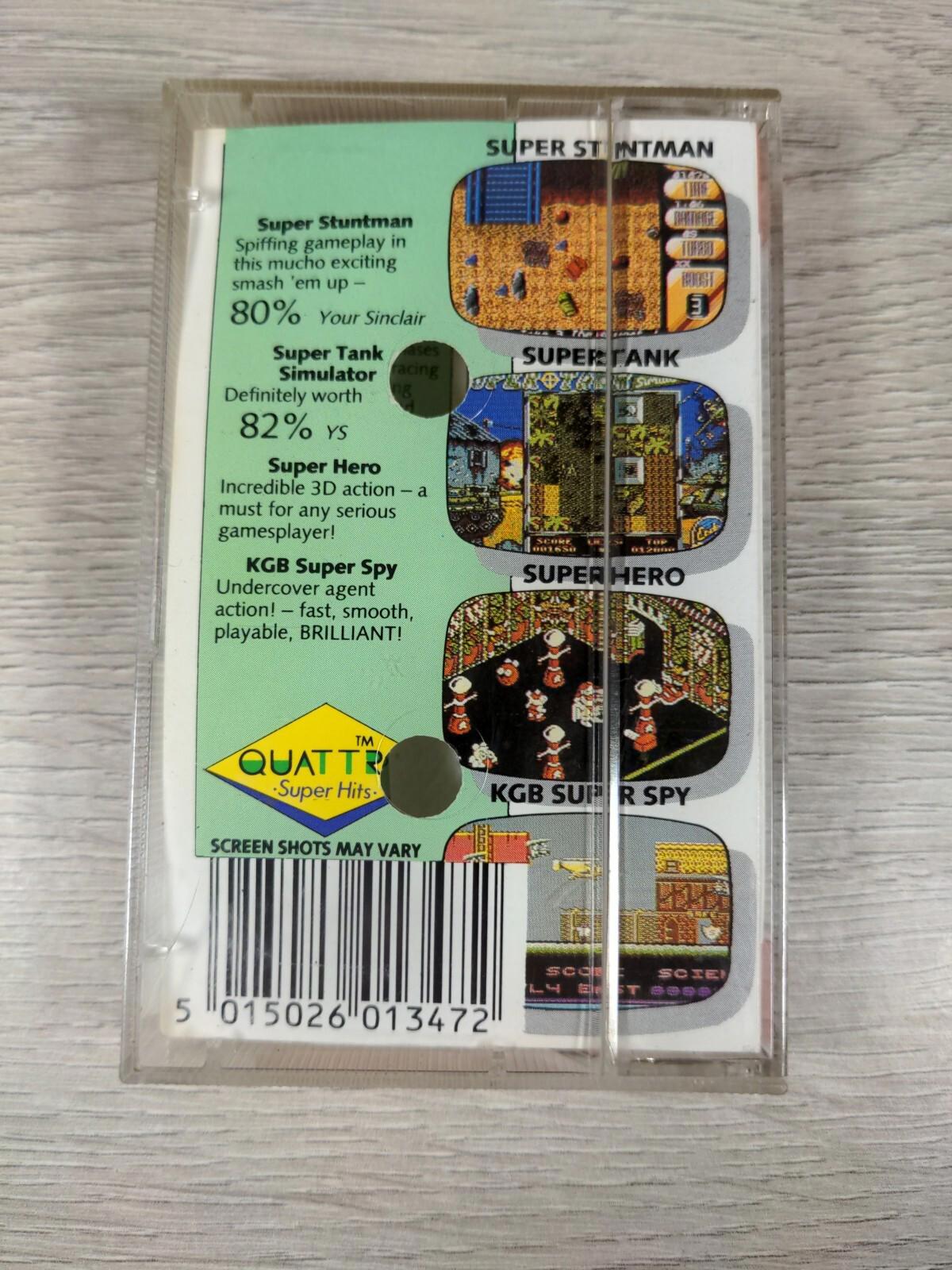 Quattro Super Hits Commodore 64 C64 Video Game Cassette Tested & Working - Retrorama UK