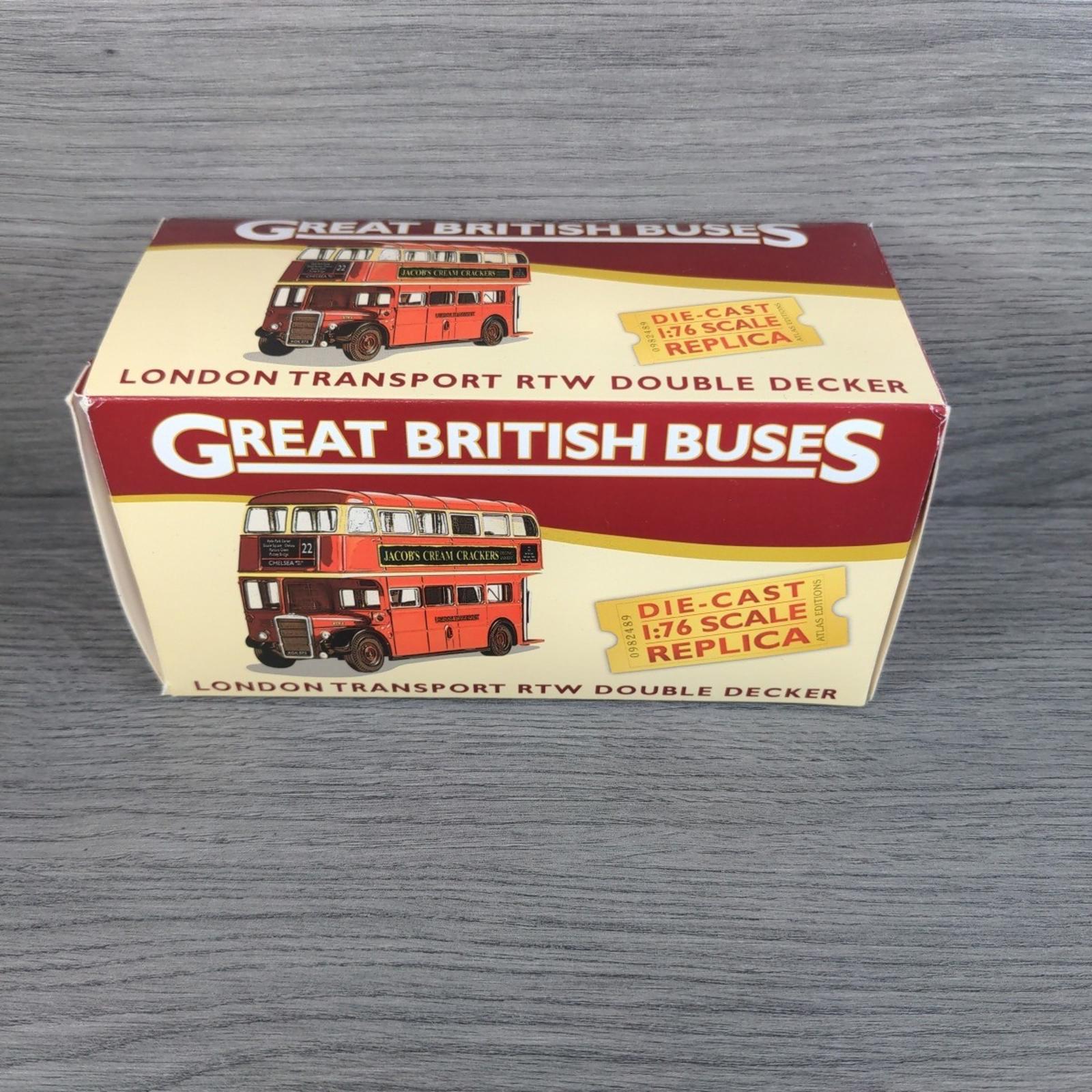 Atlas Editions London Transport RTW Double Decker Bus 1:76 Scale Die-Cast Model