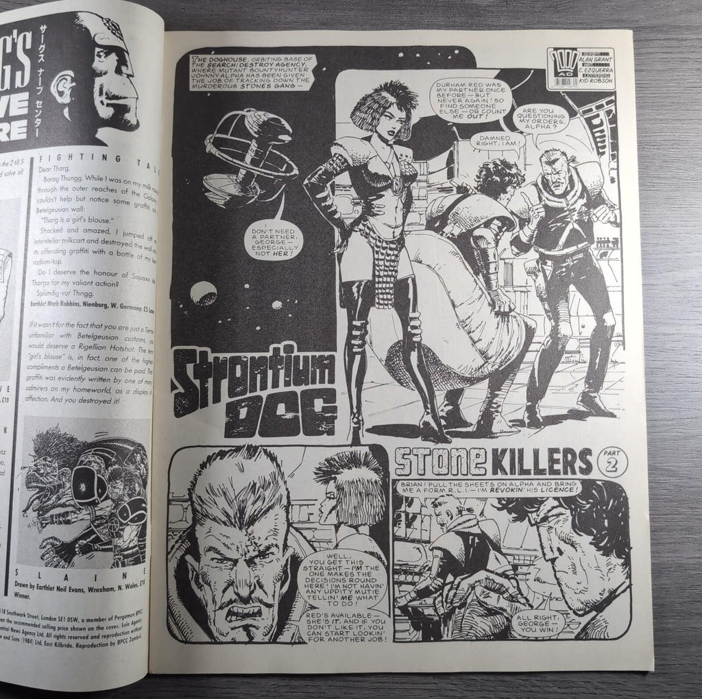 2000AD Prog 561 Featuring Judge Dredd 13th February 1988 Vintage Retro Comic
