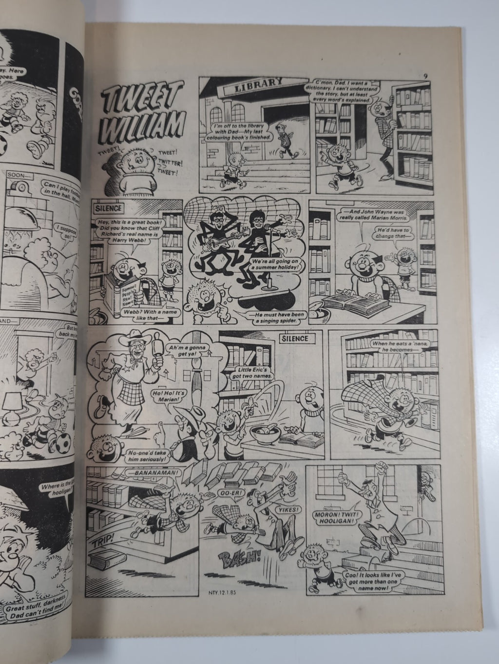 Nutty Comic Featuring Bananaman Issue No. 257 Jan 12th 1985 Vintage Retro Comic