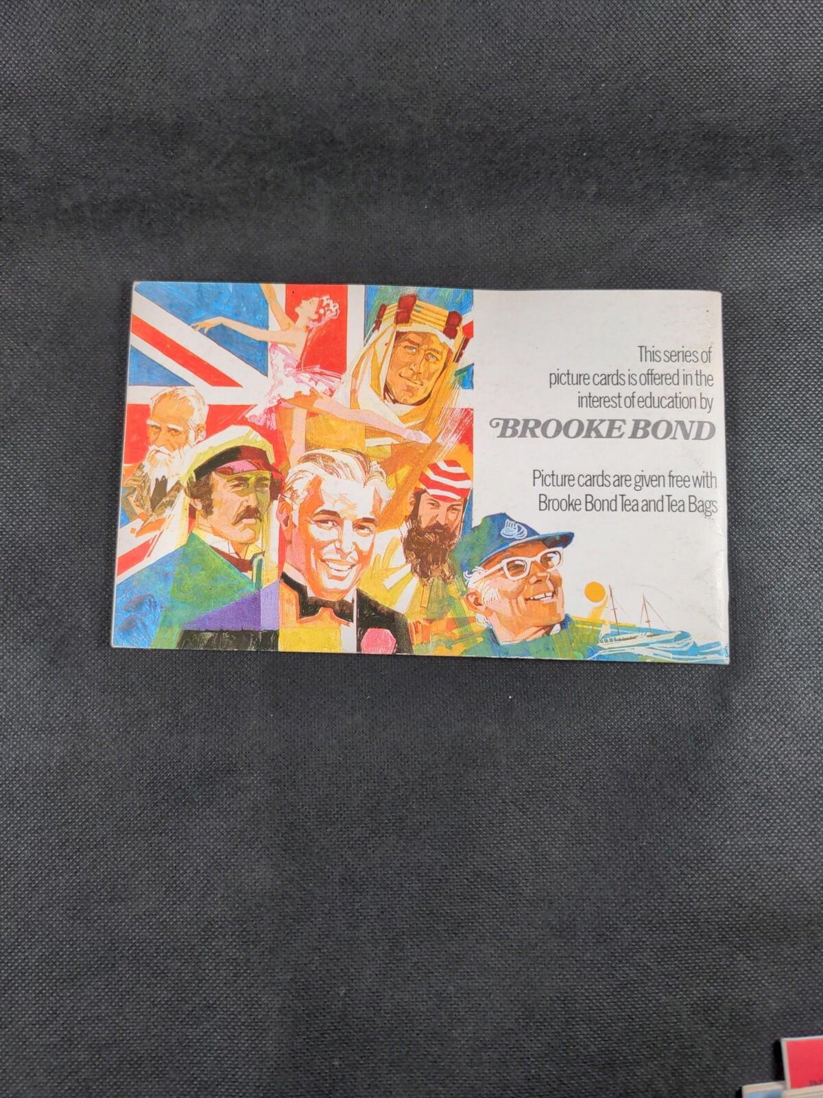 Brooke Bond Picture Cards Blank/Unused Card Album Famous People
