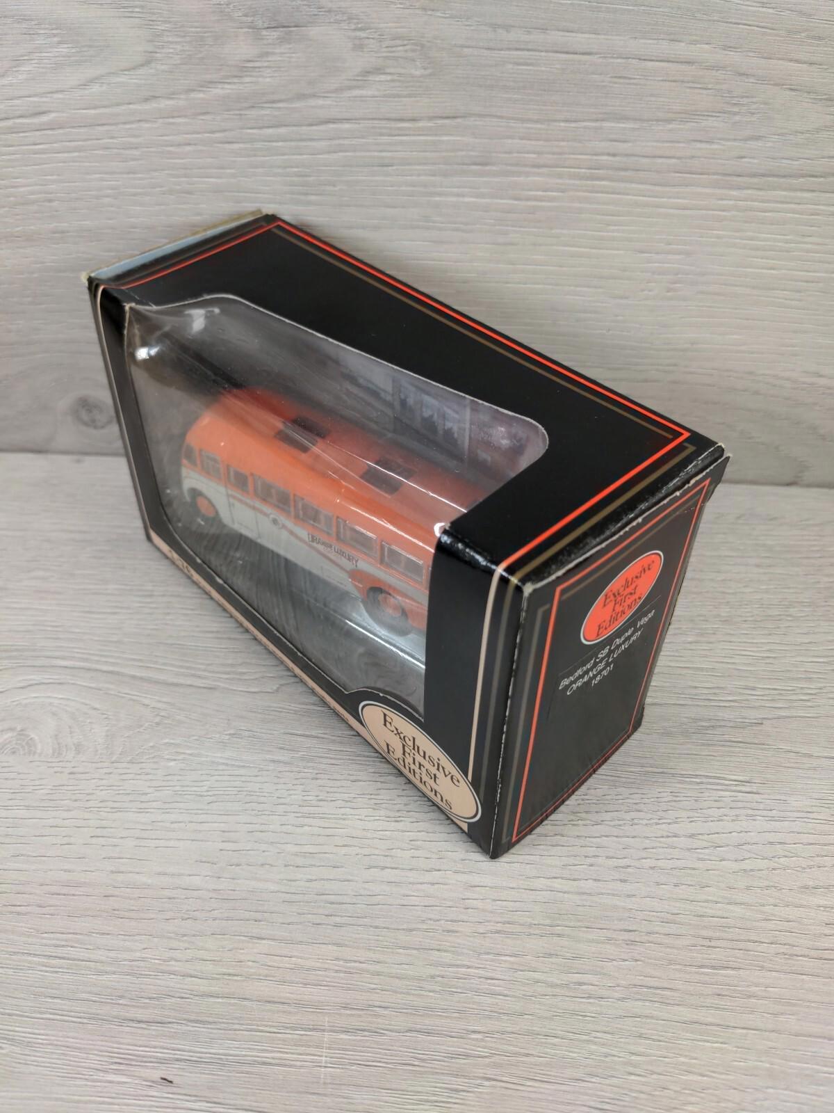 Exclusive First Editions Bedford SB Duple Vega Orange Luxury Coach 1:76 Scale - Retrorama UK
