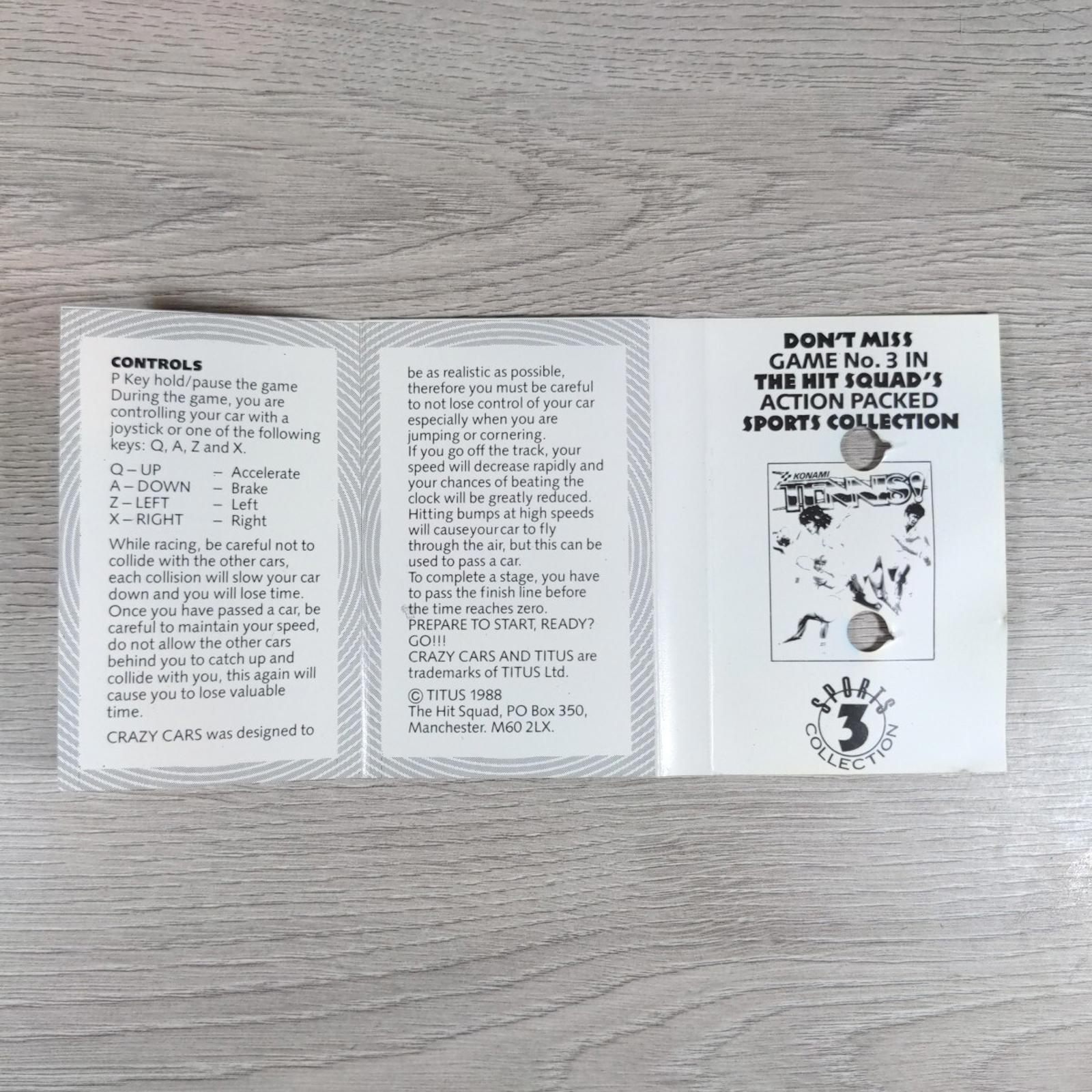 Crazy Cars ZX Spectrum 48K 128K Video Game Cassette Tested & Working - Retrorama UK