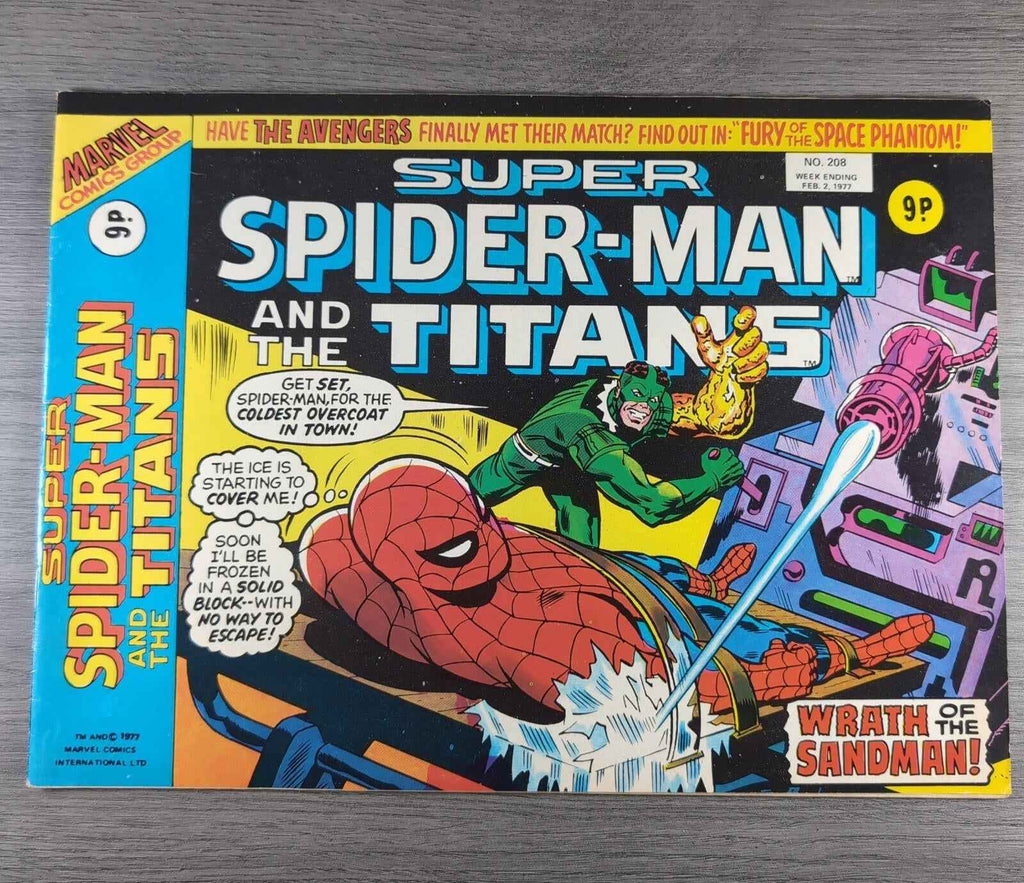 Super Spider-Man And The Titans No. 208 Marvel Comics 2nd February 1977