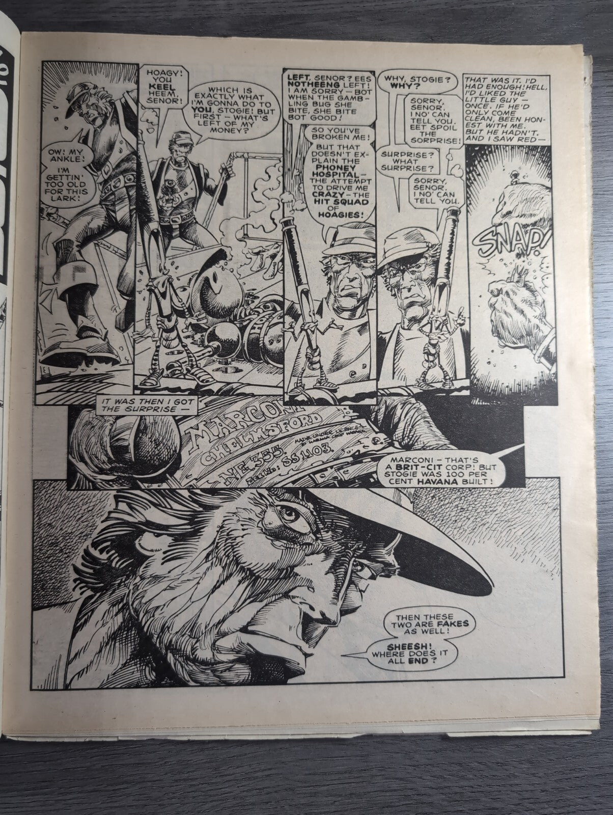 2000AD Prog 443 Featuring Judge Dread Comic 9th Nov 1985 Vintage Retro Comic