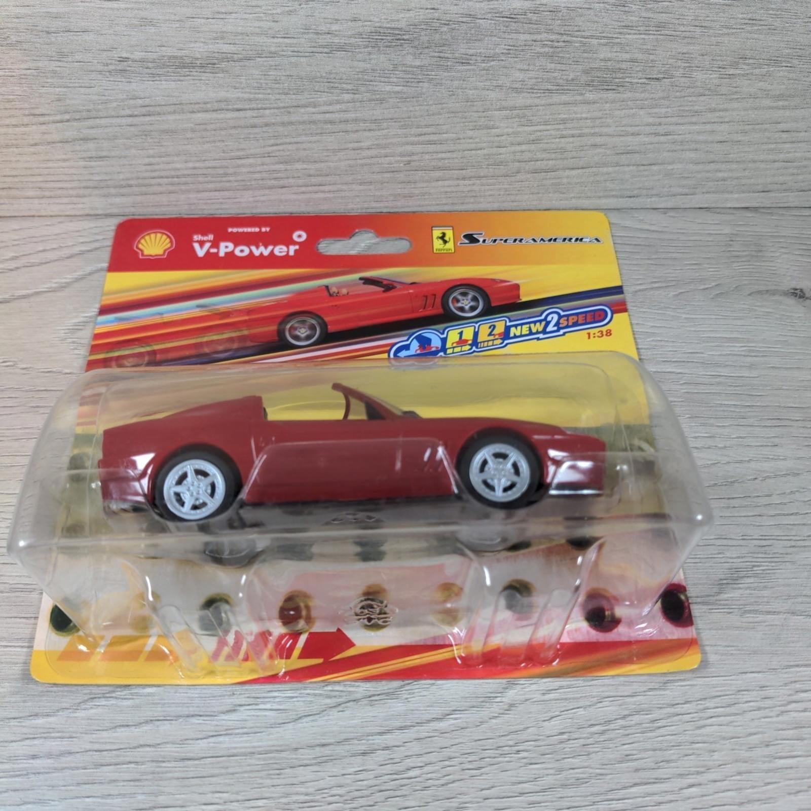 Shell V-Power Promotion Ferrari Super America 1:38 Model Car Hot Wheels 2006 - Retrorama UK