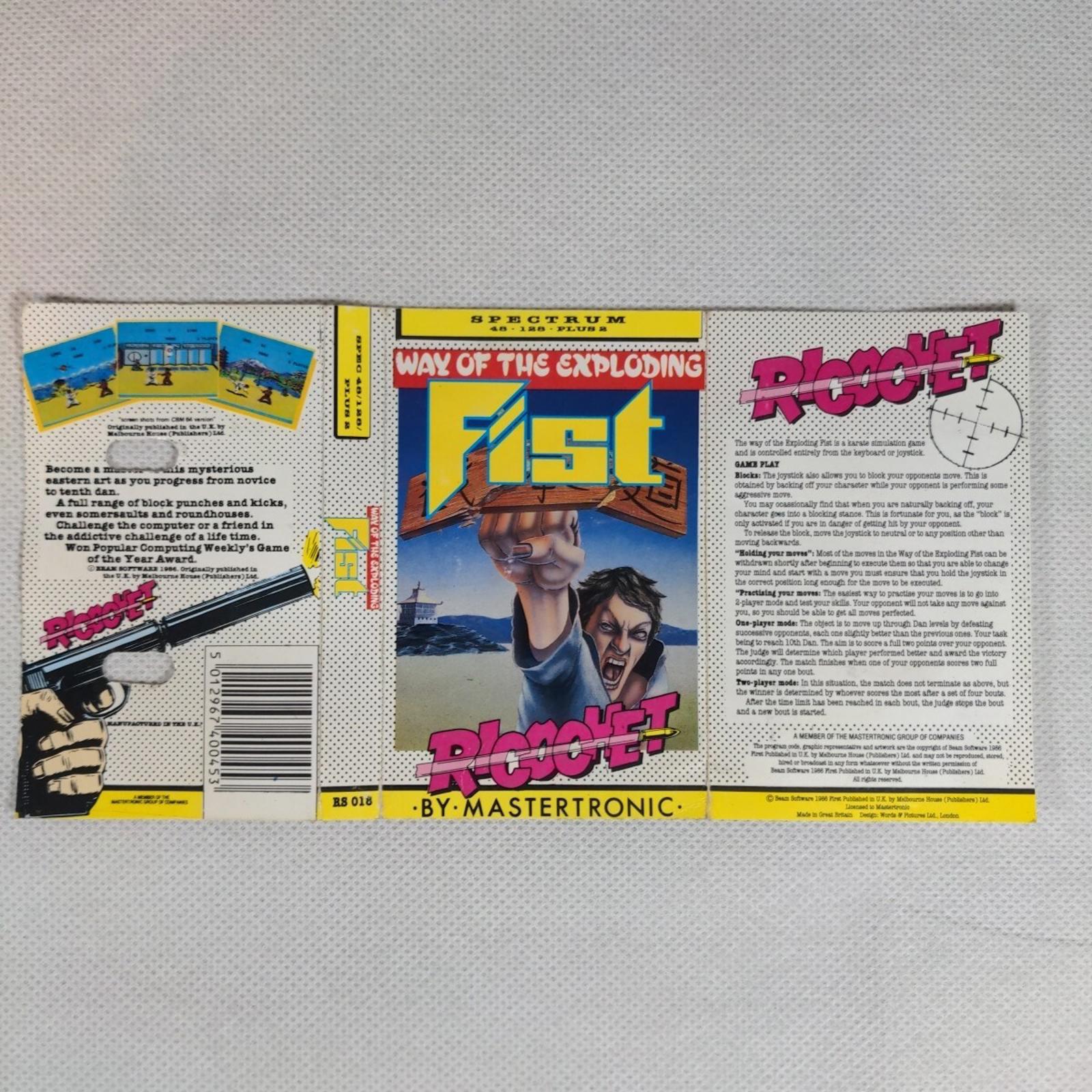 Way Of The Exploding Fist ZX Spectrum 48K 128K Game Cassette Tested & Working - Retrorama UK