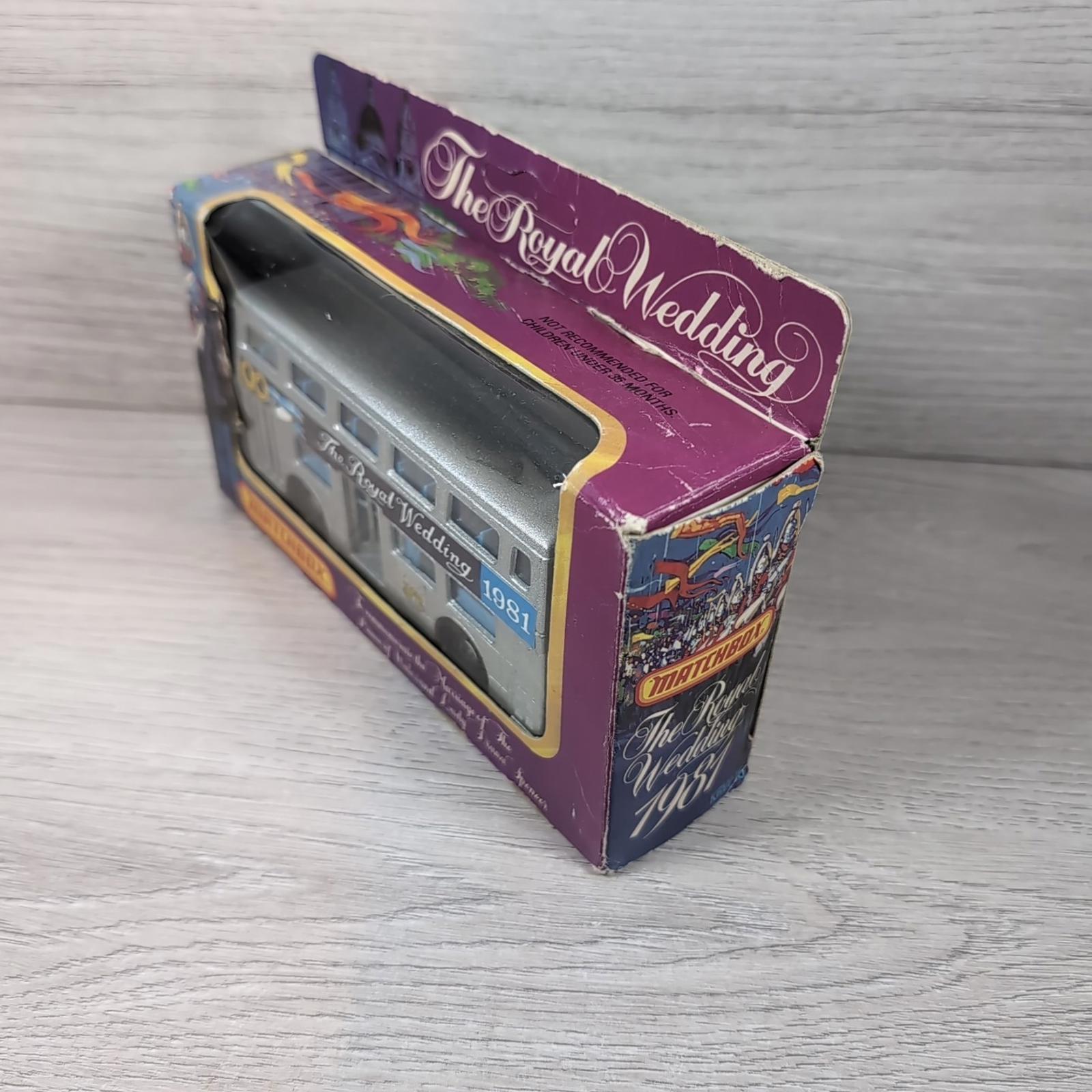 Matchbox 1981 Limited Edition Royal Wedding Bus Diecast Model