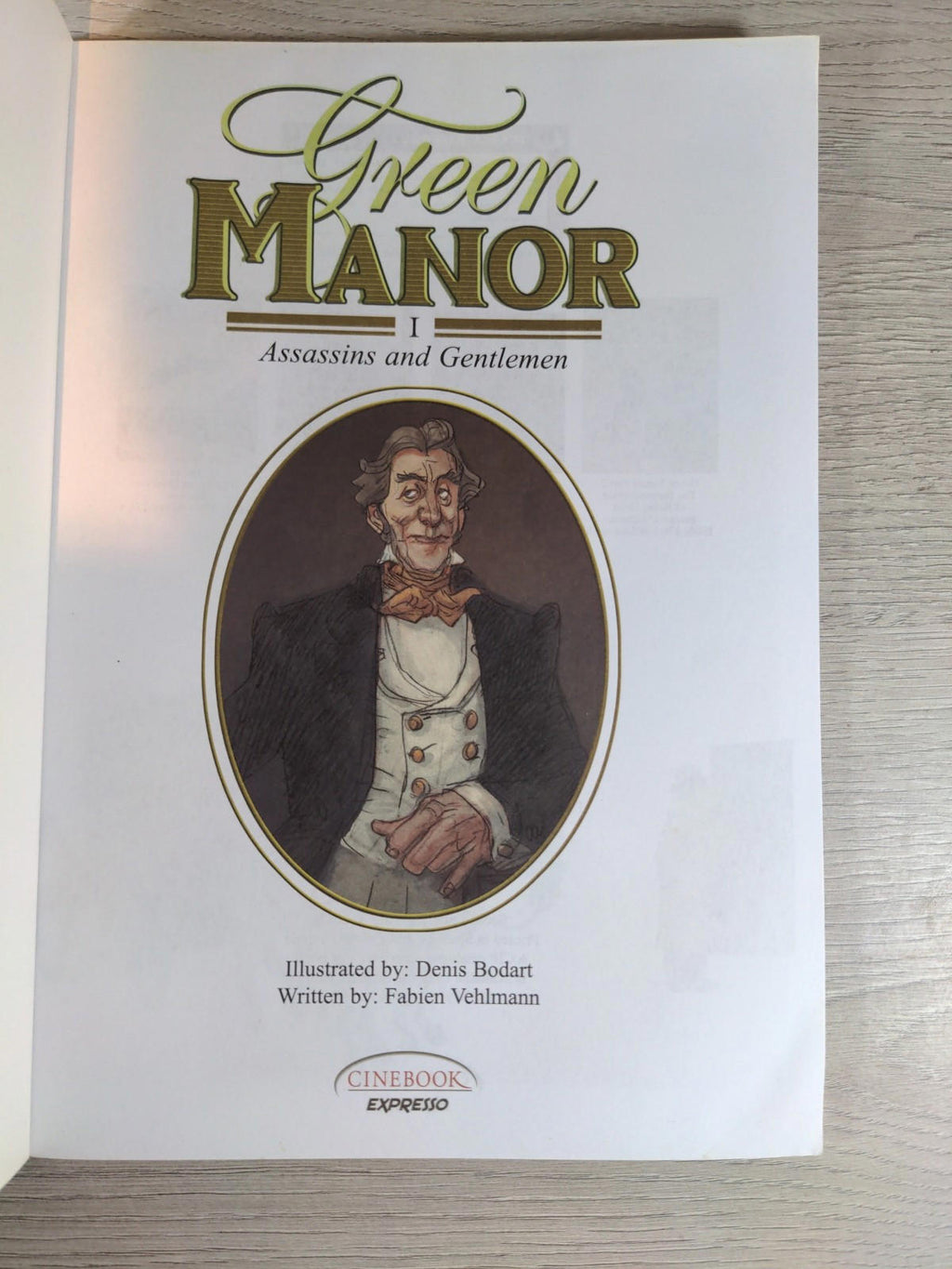Green Manor Vol 1 Assassins and Gentlemen Bodart & Vehlamann Cinebook Espresso - Retrorama UK