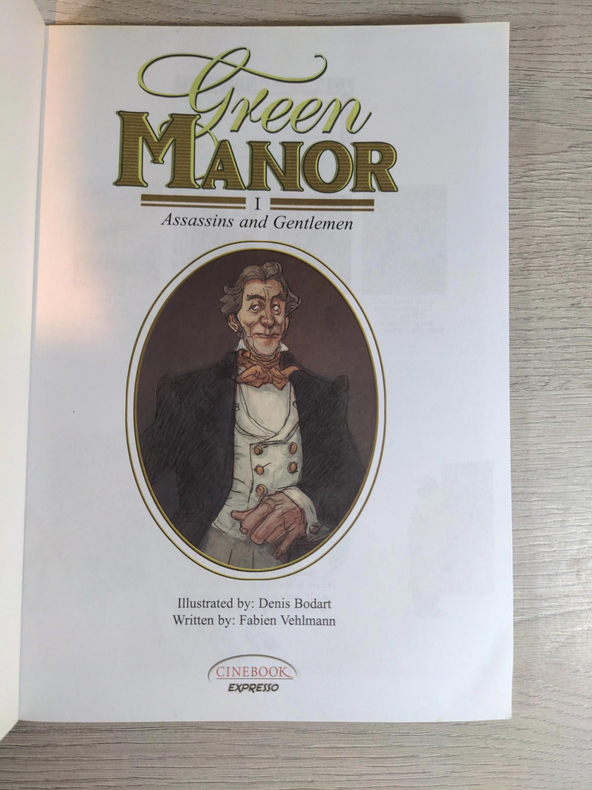 Green Manor Vol 1 Assassins and Gentlemen Bodart & Vehlamann Cinebook Espresso - Retrorama UK