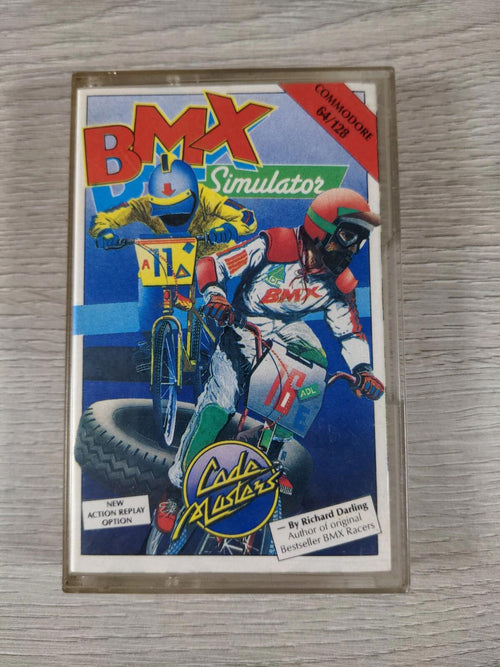 BMX Simulator Commodore 64 C64 Game Cassette Tested & Working - Retrorama UK