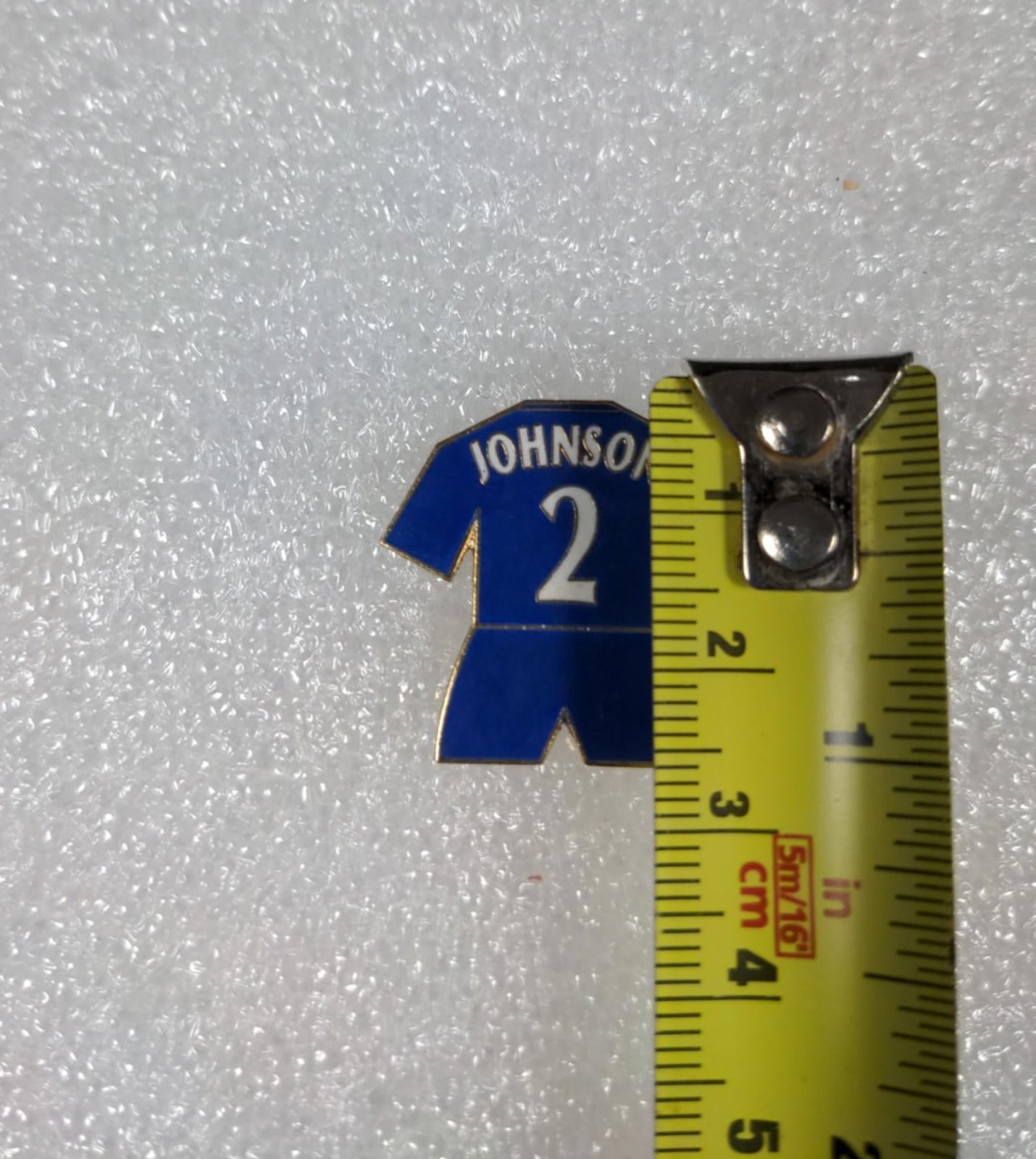 Chelsea Football Club Johnson No2 Shirt Enamel Pin Badge - Retrorama UK