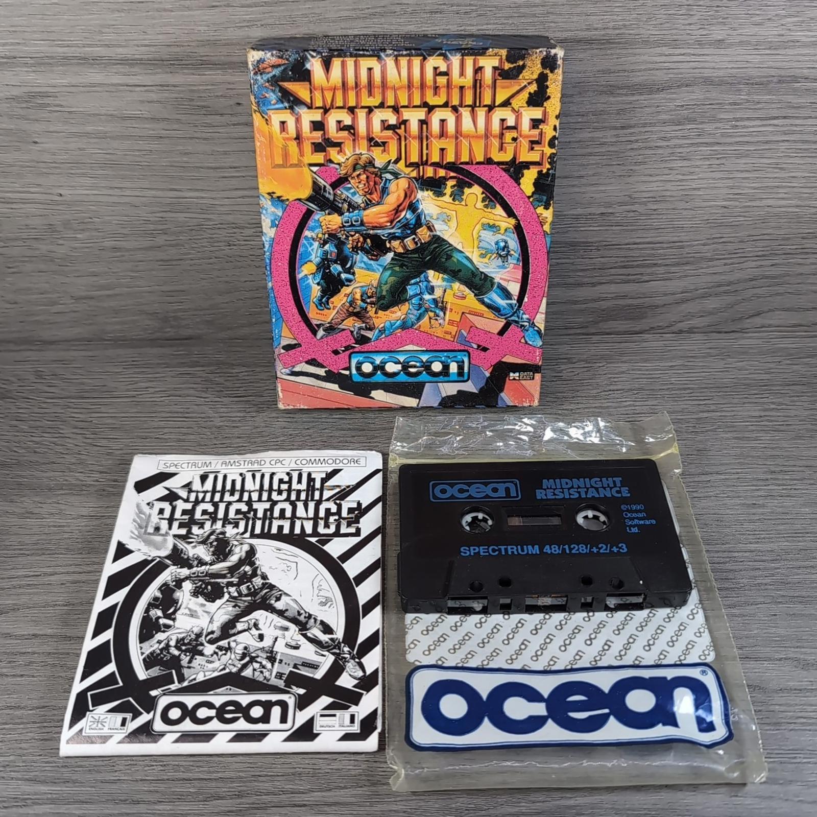 Midnight Resistance ZX Spectrum 48/128K Game Cassette Ocean Tested & Working
