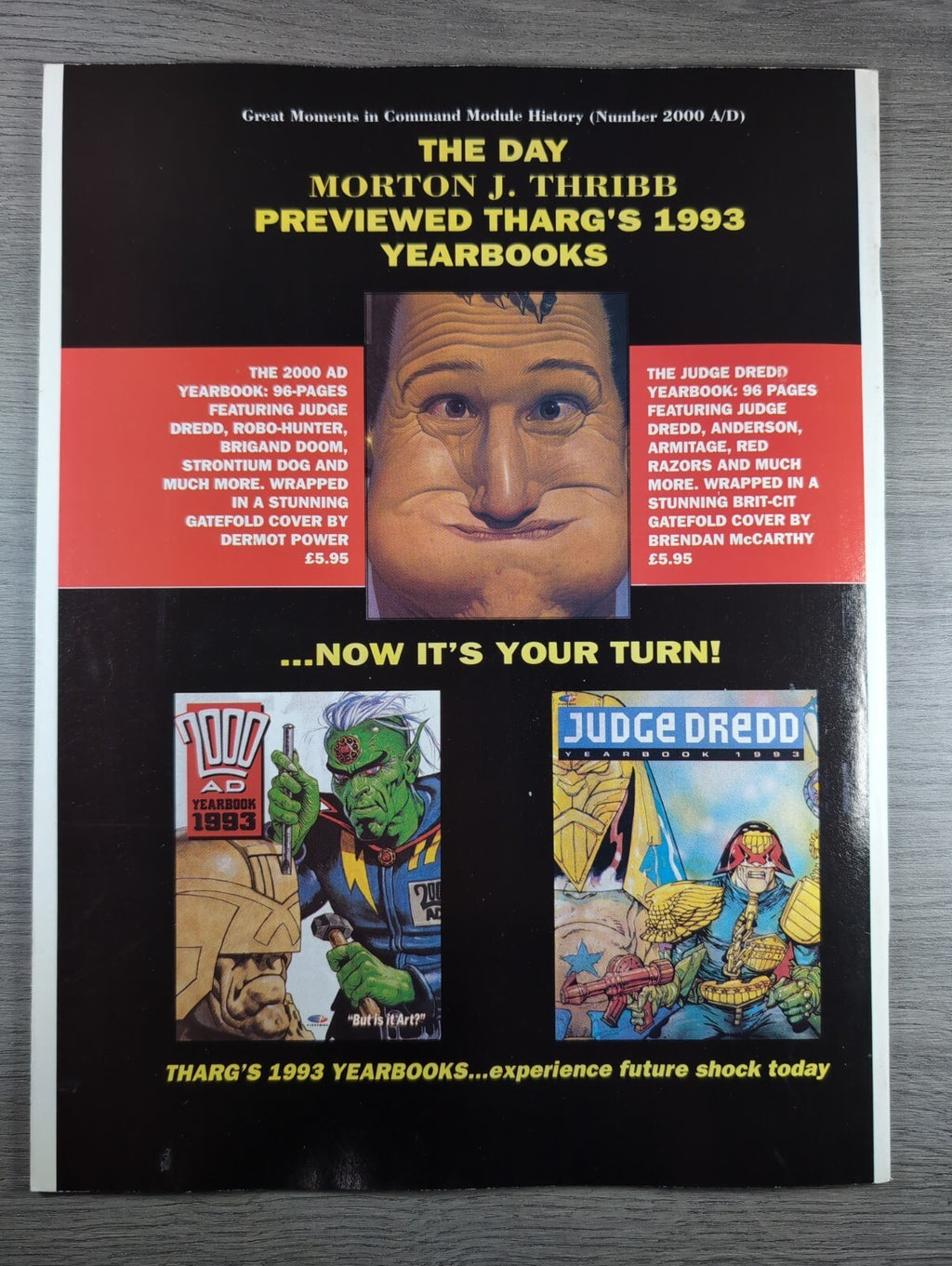 2000AD Prog 805 Featuring Judge Dredd Comic 17th Oct 1992 Vintage Retro Comic