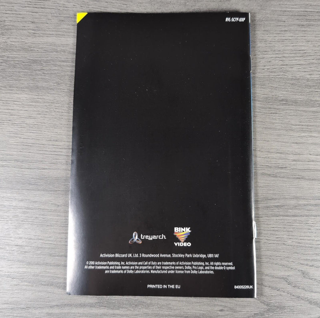 Call Of Duty Black Ops Nintendo Wii Game & Manual Tested & Working VGC Disk