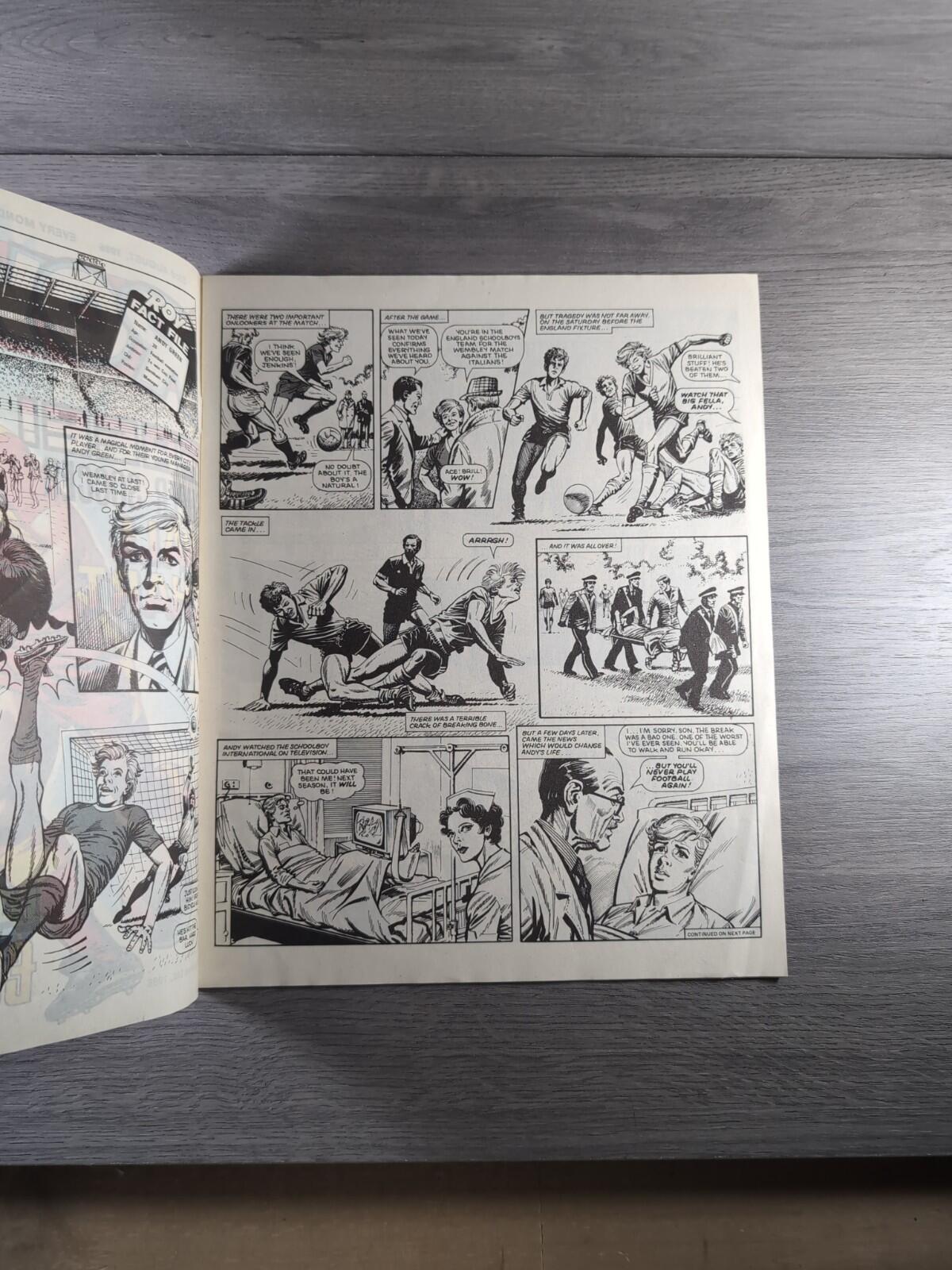 Roy of The Rovers 23rd August 1986 Vintage Comic IPC Magazines
