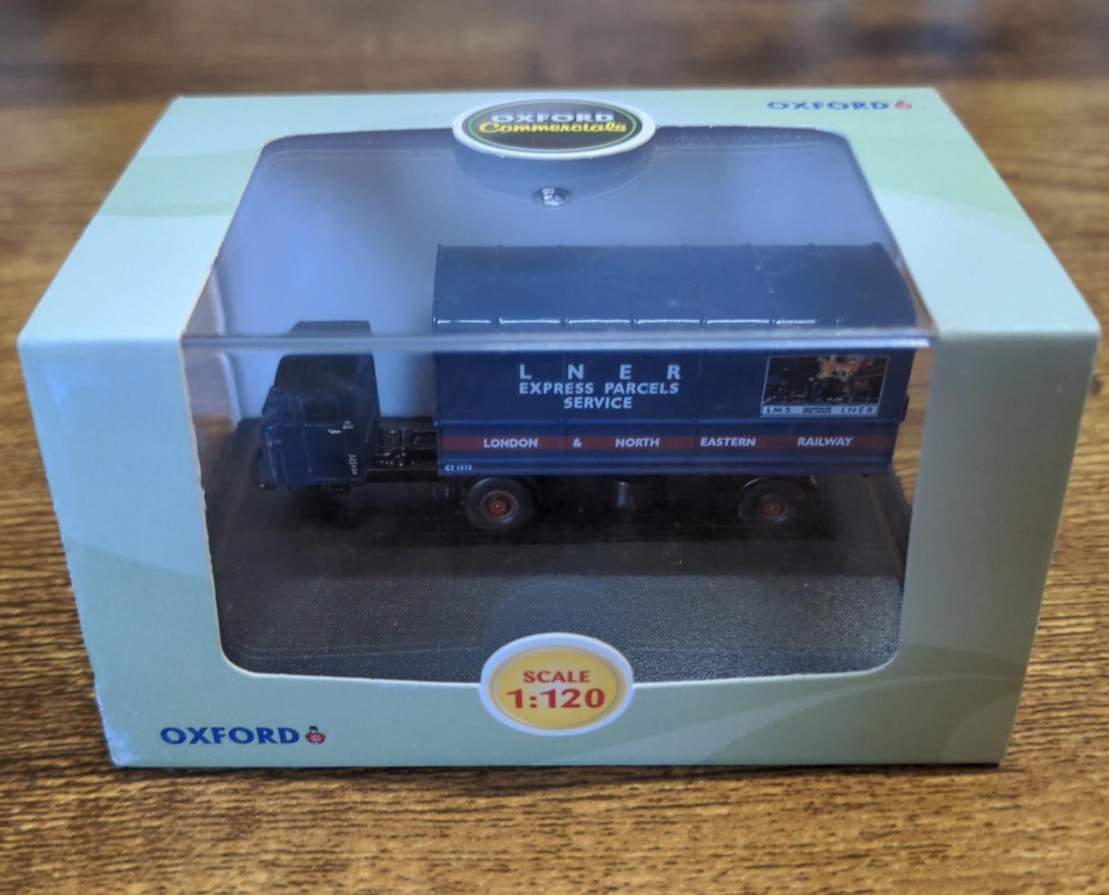 Oxford Diecast Scammell Mechanical Horse Van Trailer 1:120 Scale 120MH004