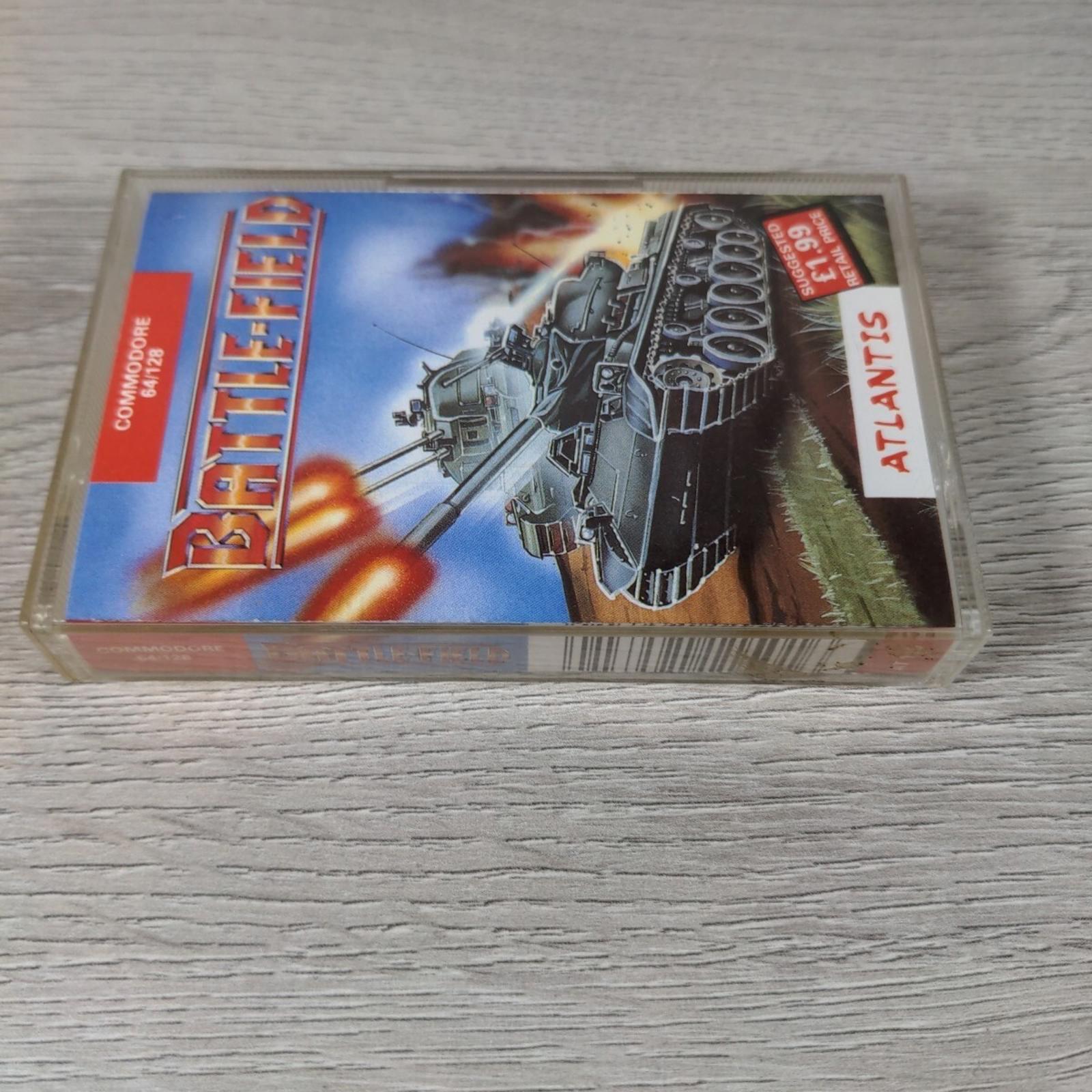 Battle Field Commodore 64 C64 Game Cassette Atlantis Tested & Working