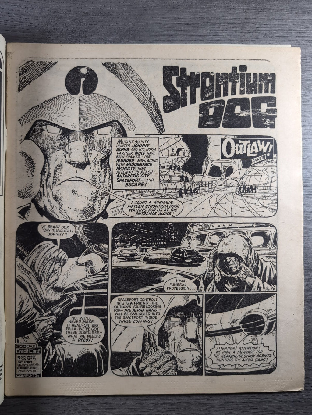 2000AD Prog 373 Featuring Judge Dredd Comic 16th June 1984 Vintage Retro Comic