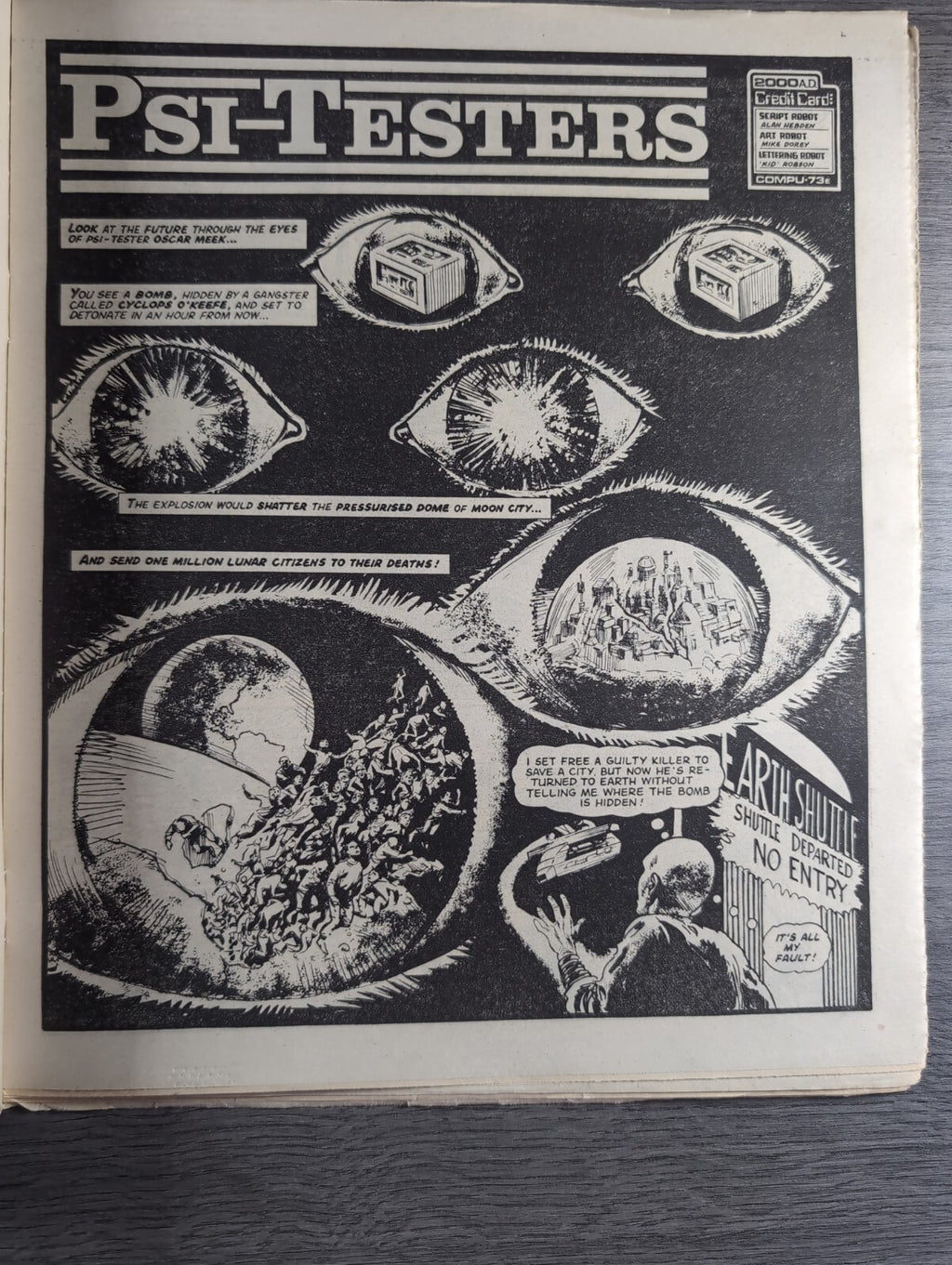 2000AD Prog 409 Featuring Judge Dread Comic 16th March 1985 Vintage Retro Comic