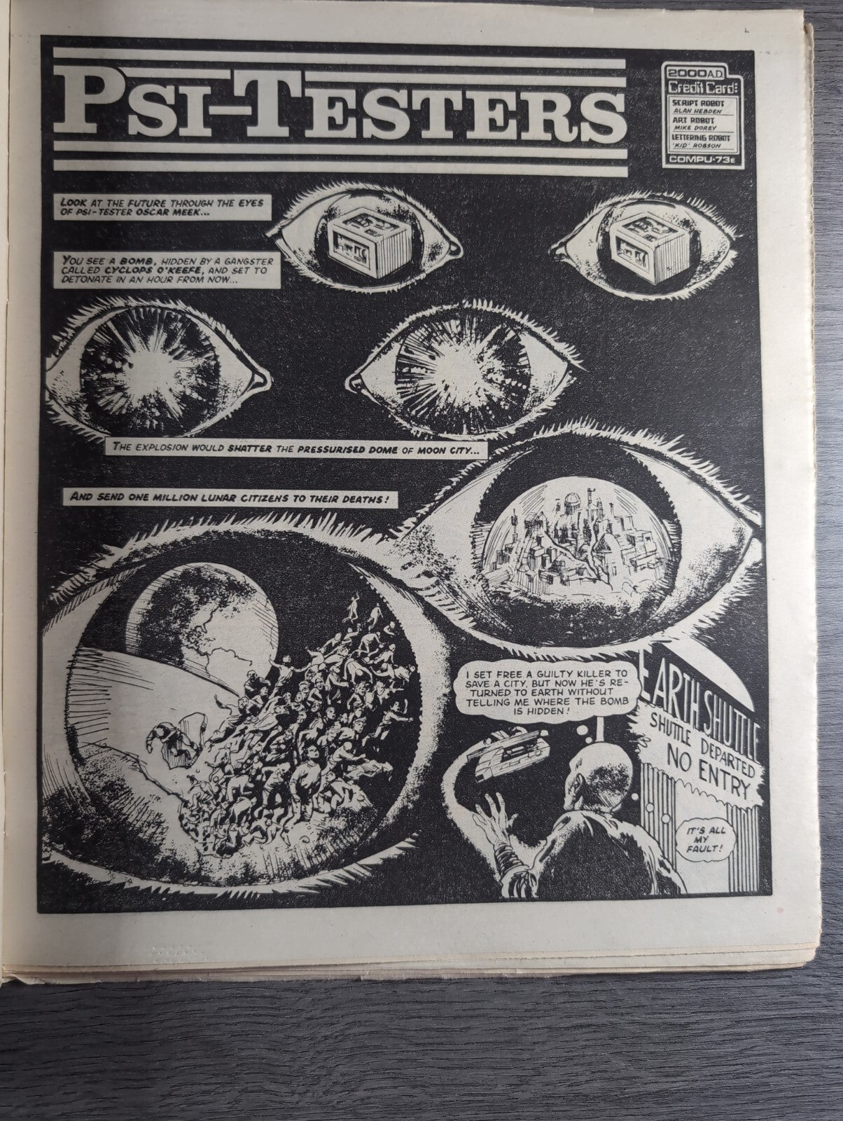 2000AD Prog 409 Featuring Judge Dread Comic 16th March 1985 Vintage Retro Comic