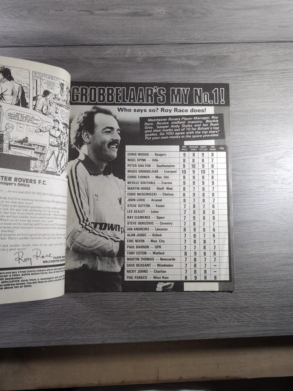 Roy of The Rovers 23rd August 1986 Vintage Comic IPC Magazines