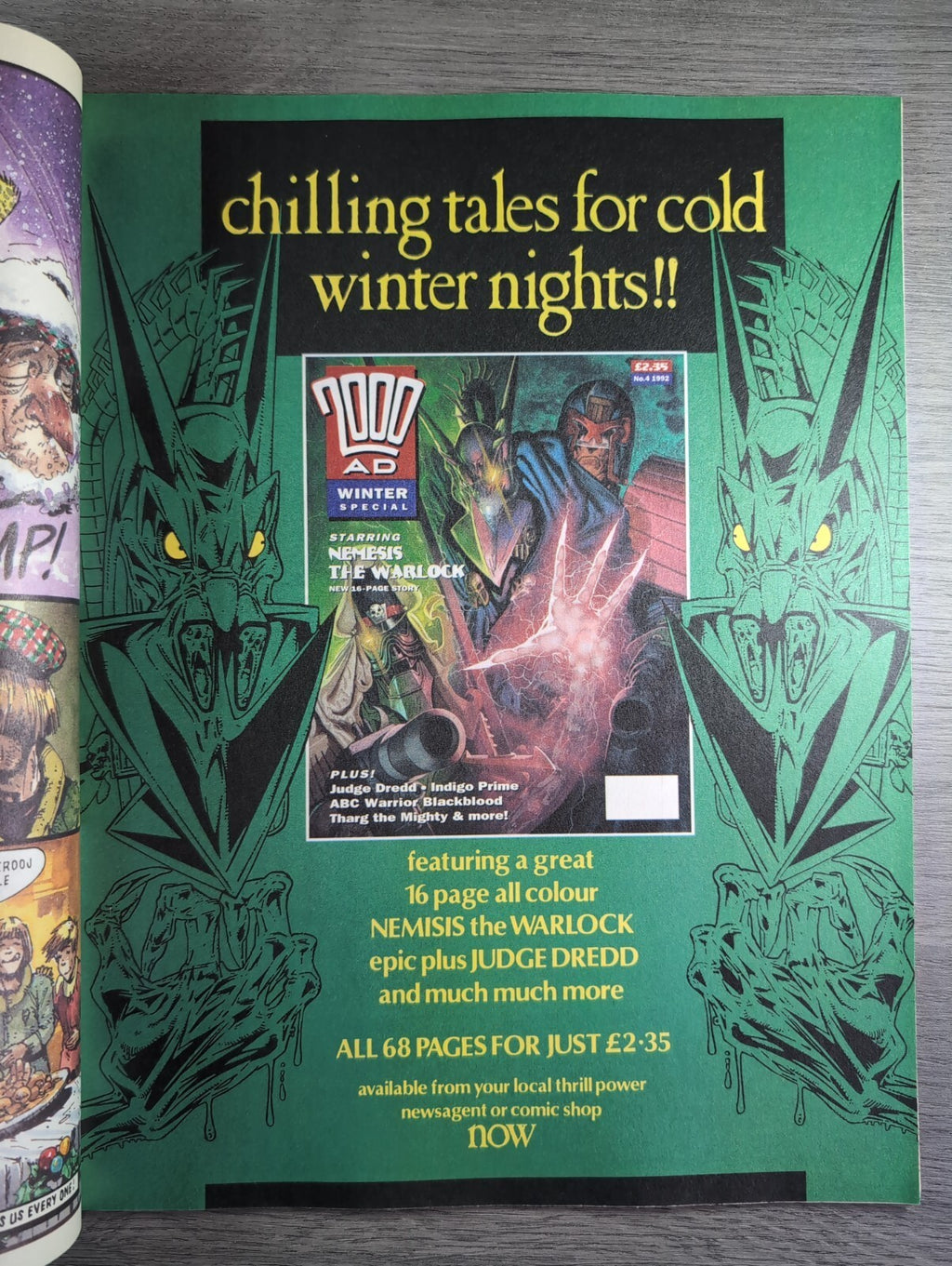 2000AD Prog 815 Featuring Judge Dredd Comic 26th Dec 1992 Vintage Retro Comic