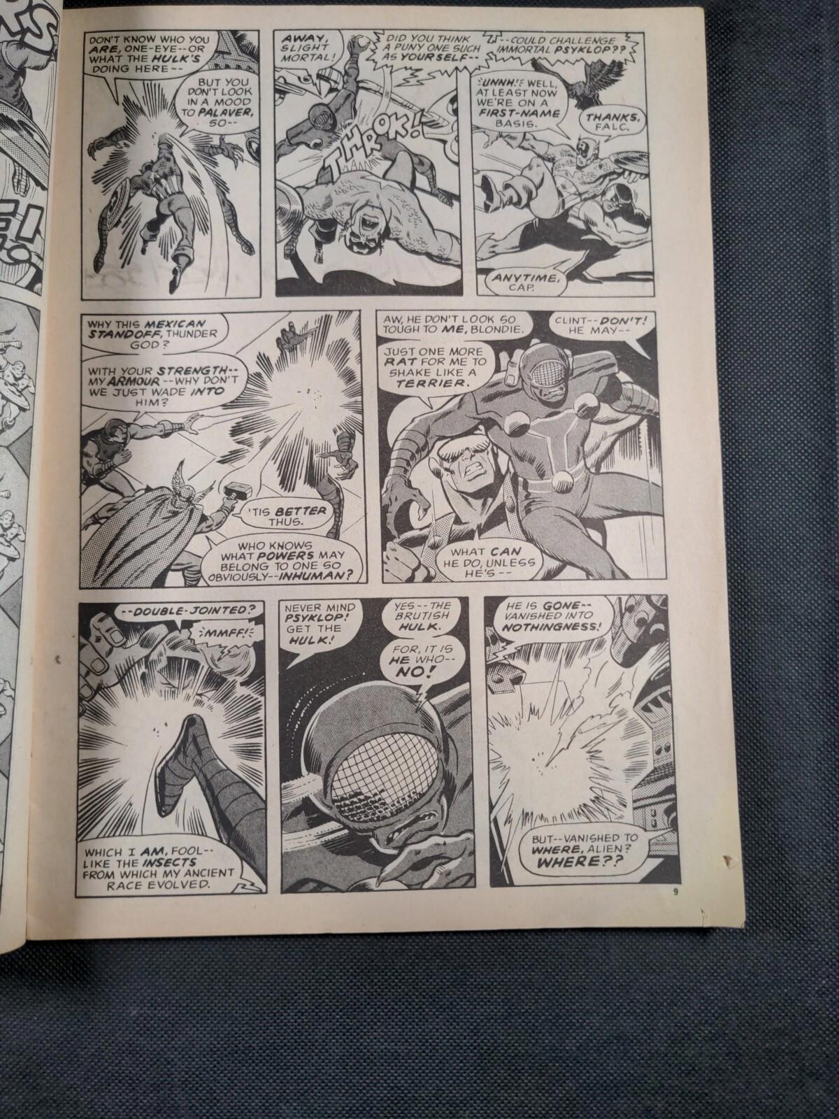 Mighty World of Marvel Issue No 124 February 1975 Marvel UK Vintage Comic
