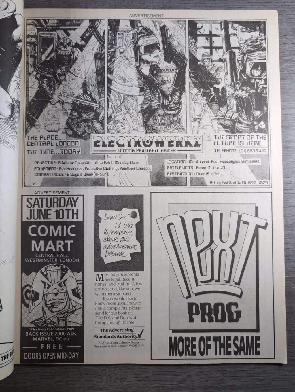 2000AD Prog 630 Featuring Judge Dread Comic 10th June 1989 Vintage Retro Comic - Retrorama UK