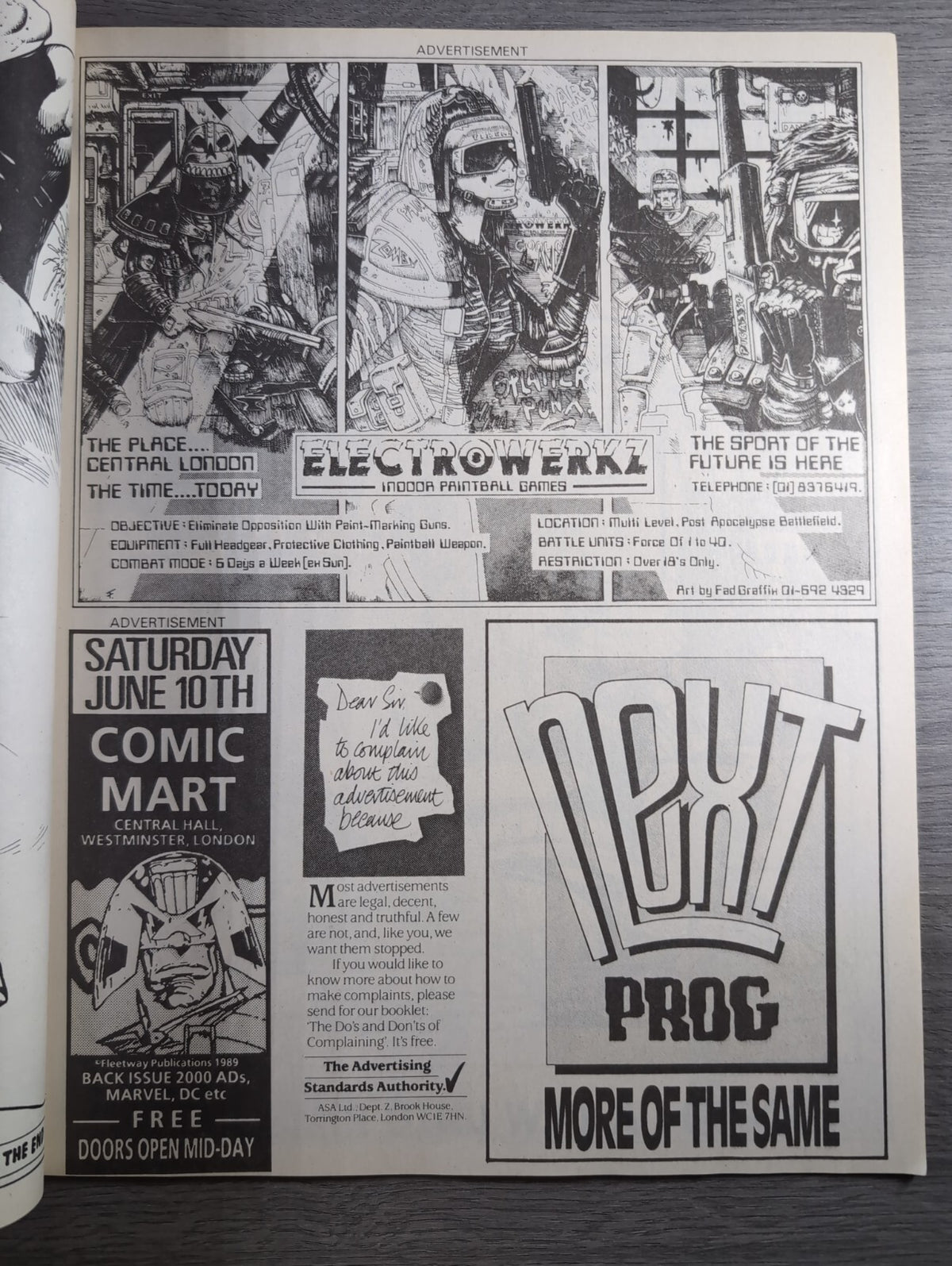 2000AD Prog 630 Featuring Judge Dread Comic 10th June 1989 Vintage Retro Comic - Retrorama UK