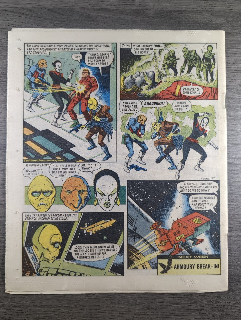 Eagle Comic Issue No. 206 1st March 1988 Vintage Retro UK Comic