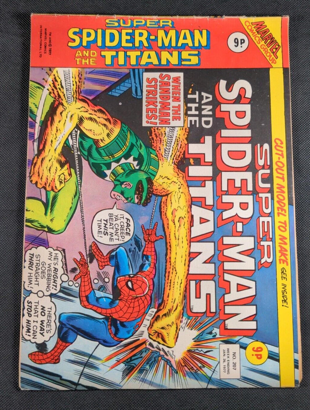 Marvel Comics  - Super Spider -Man - Issue No 207 January 1977