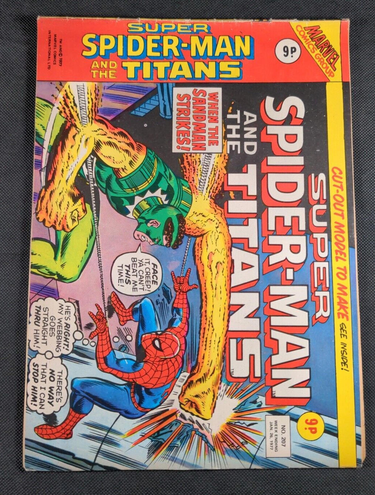 Marvel Comics  - Super Spider -Man - Issue No 207 January 1977 - Retrorama UK