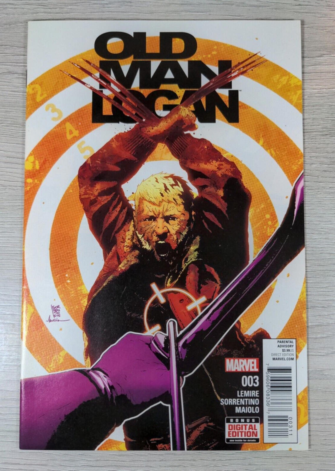 Marvel Comics Old Man Logan Issue No 3 2016 Lemire-Sorrentino-Maiolo