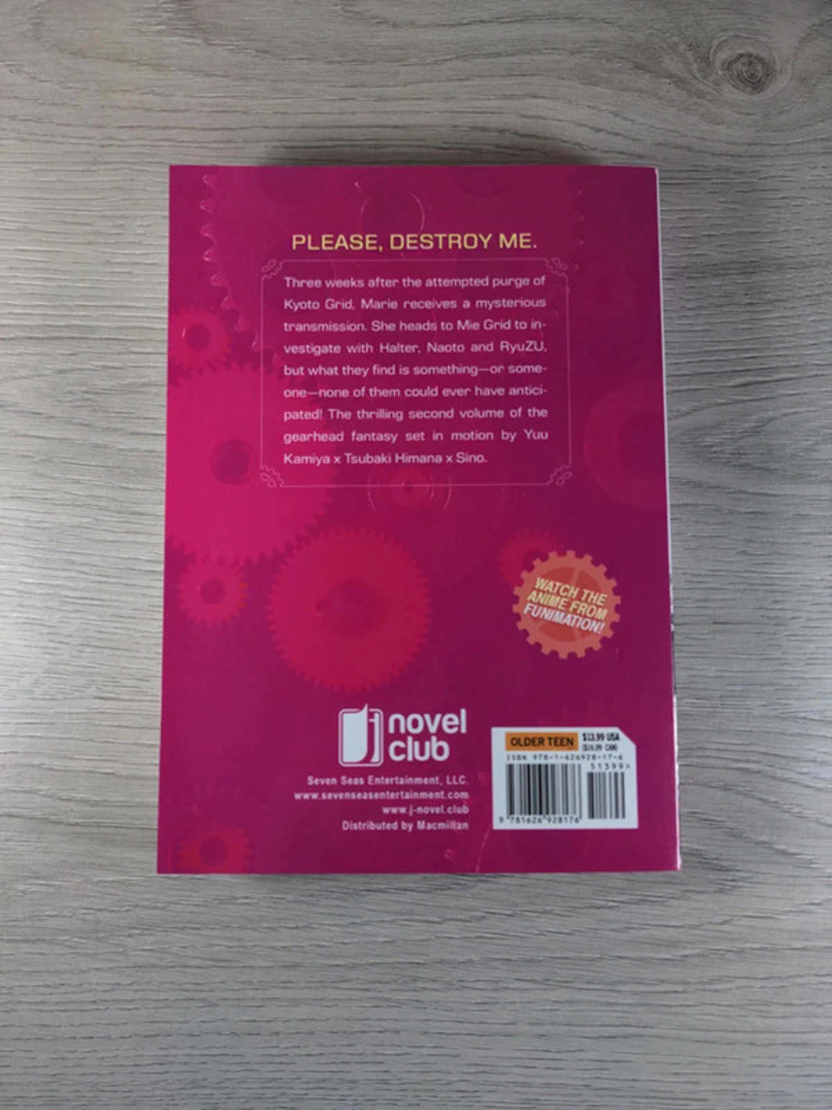 Clockwork Planet Novel Vol. 2 by Yuu Kamiya Paperback Book 2018