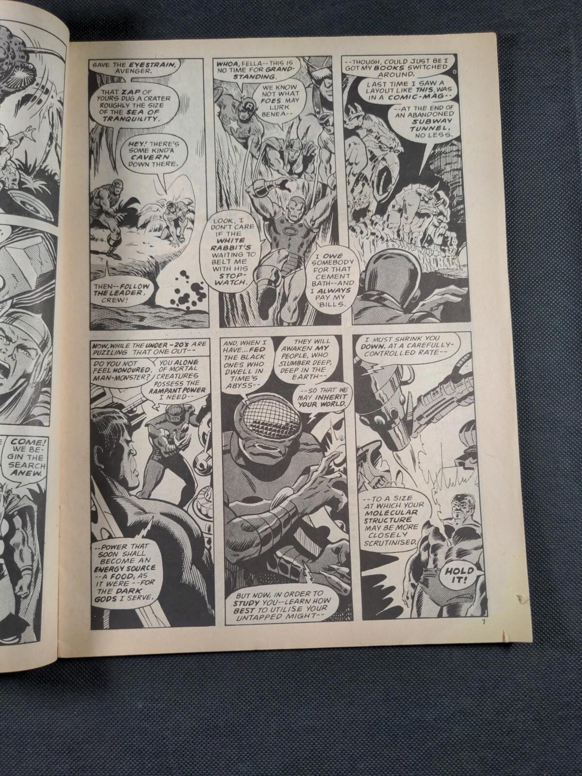 Mighty World of Marvel Issue No 124 February 1975 Marvel UK Vintage Comic