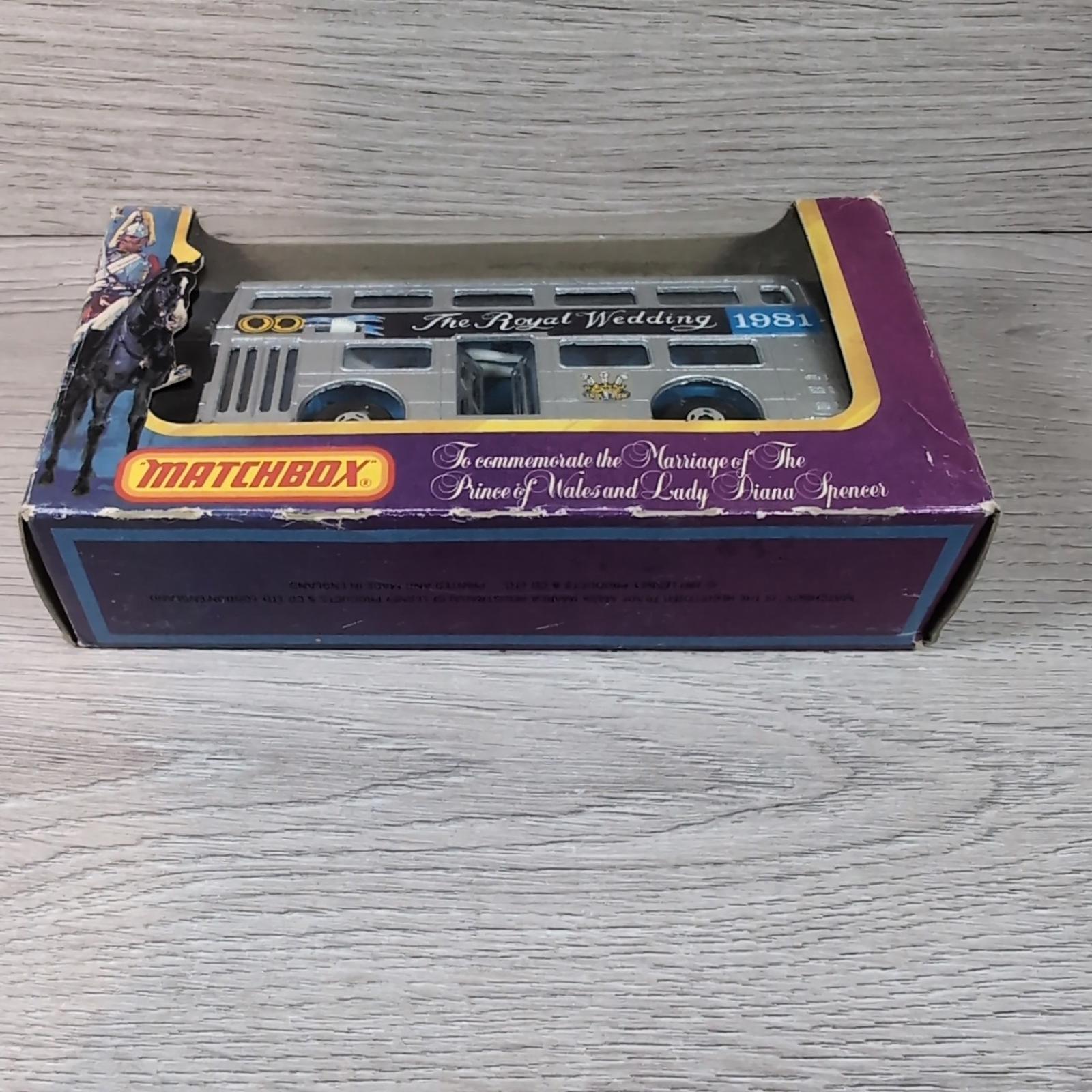 Matchbox 1981 Limited Edition Royal Wedding Bus Diecast Model