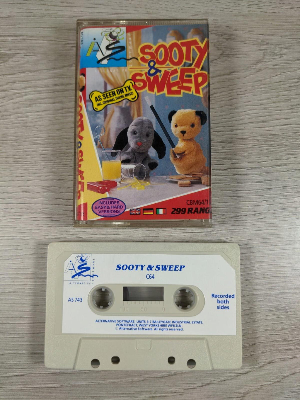 Sooty & Sweep Commodore 64 C64 Game Cassette Tested & Working