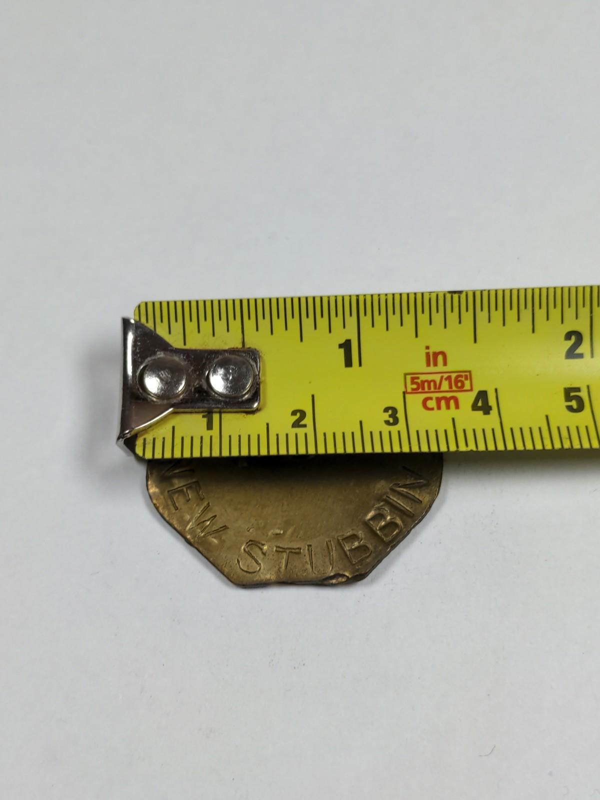 New Stubbin No78 Colliery Brass Miners Pit Check Token Tally Mining Memorabilia