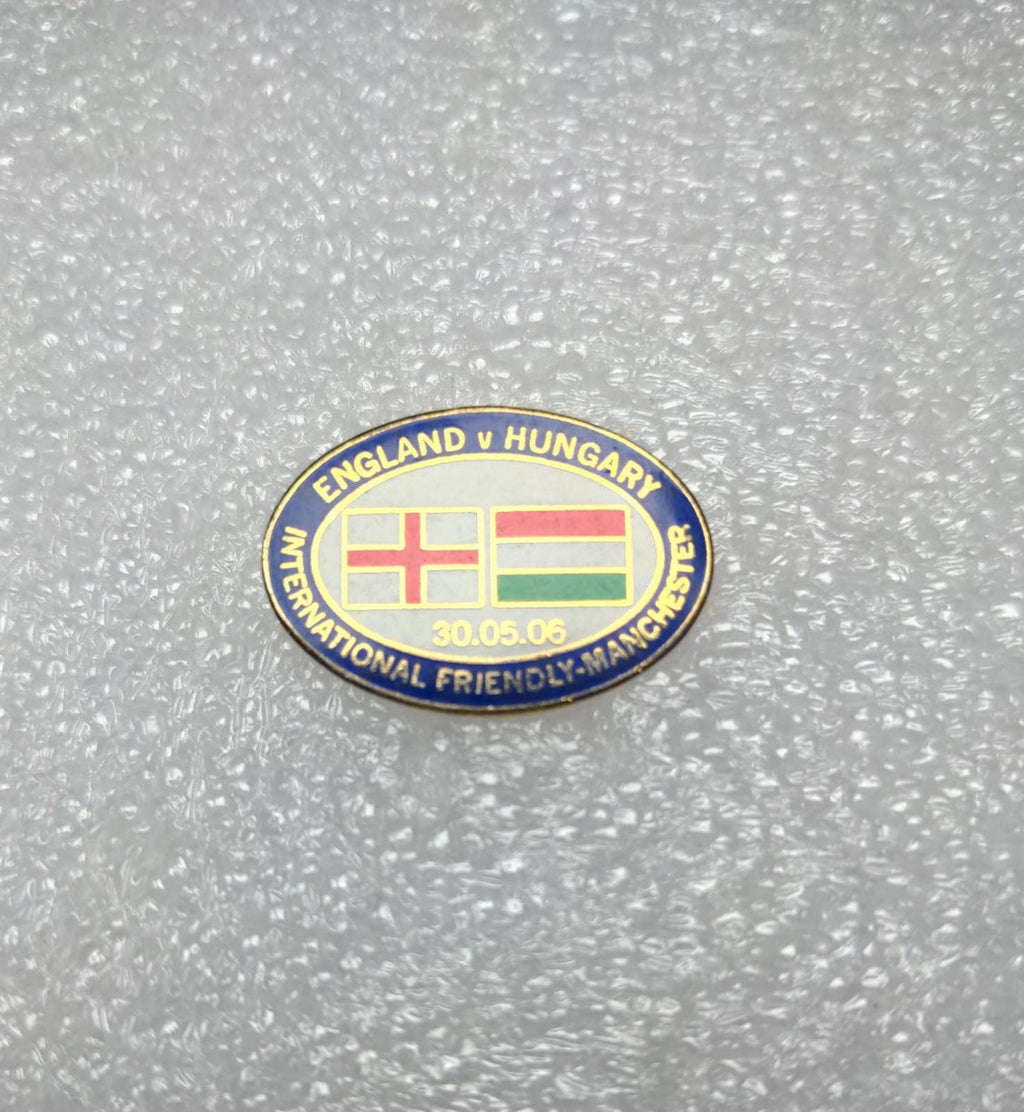 England v Hungary International Friendly 2006 Football Match Pin Badge - Retrorama UK
