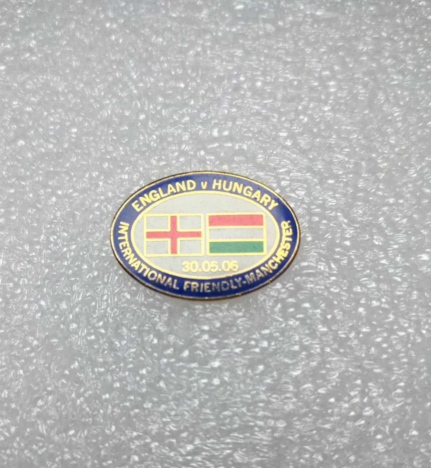 England v Hungary International Friendly 2006 Football Match Pin Badge - Retrorama UK