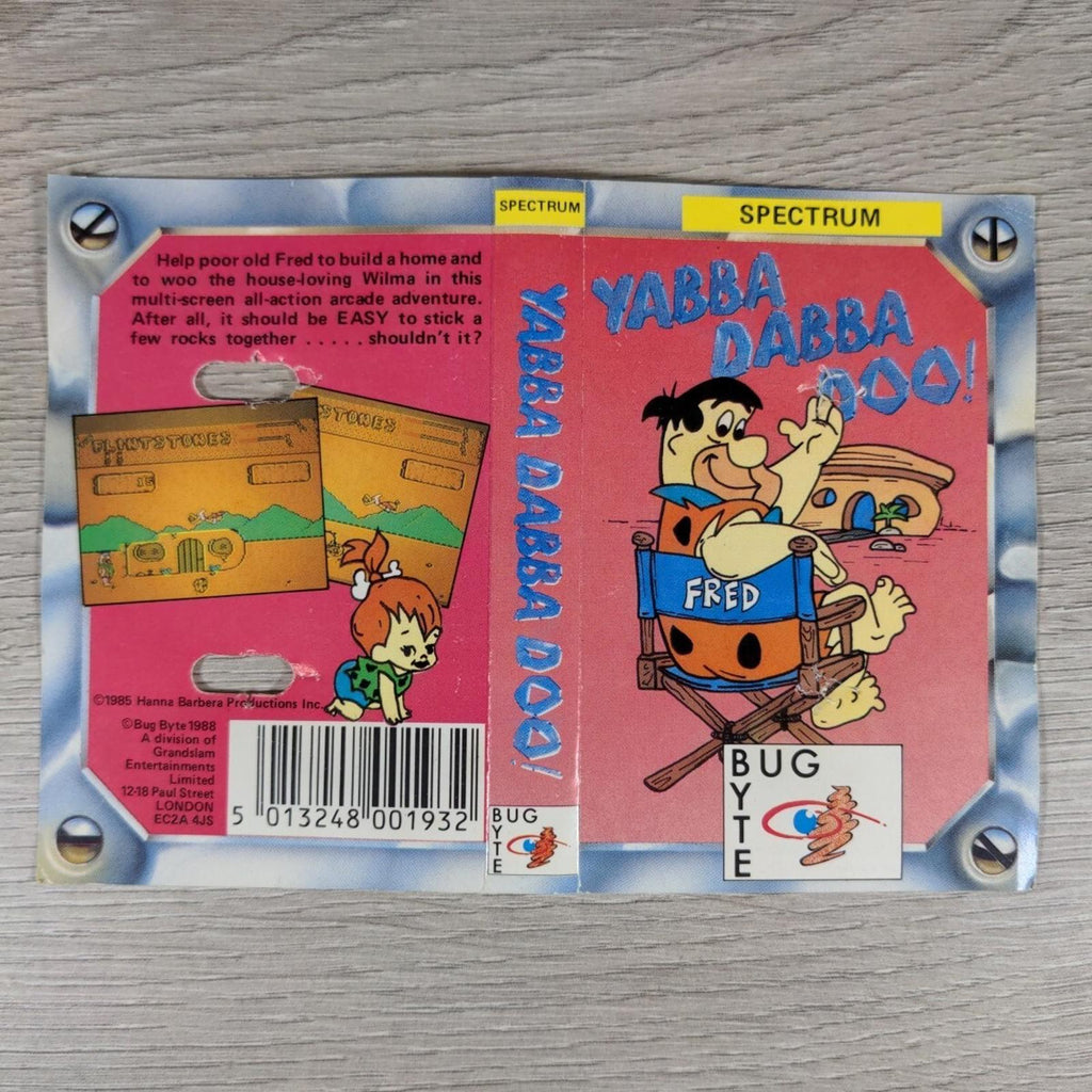 Yabba Dabba Doo! ZX Spectrum 48K 128K Video Game Cassette Tested & Working